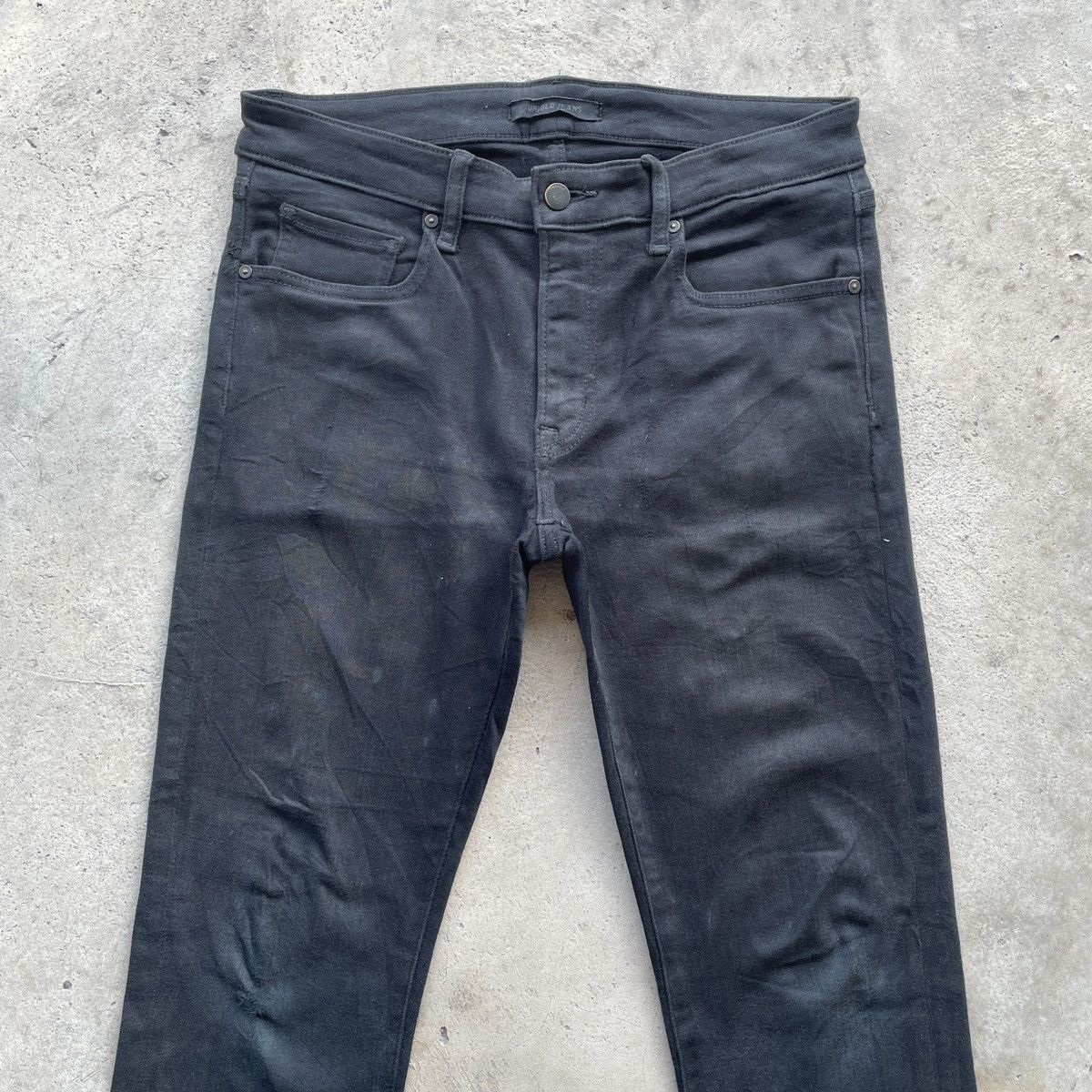 Japanese Brand × Jean Vintage Japanese Brand Black Skinny Jeans Denim Pants W31 Size US 31 - 3 Thumbnail