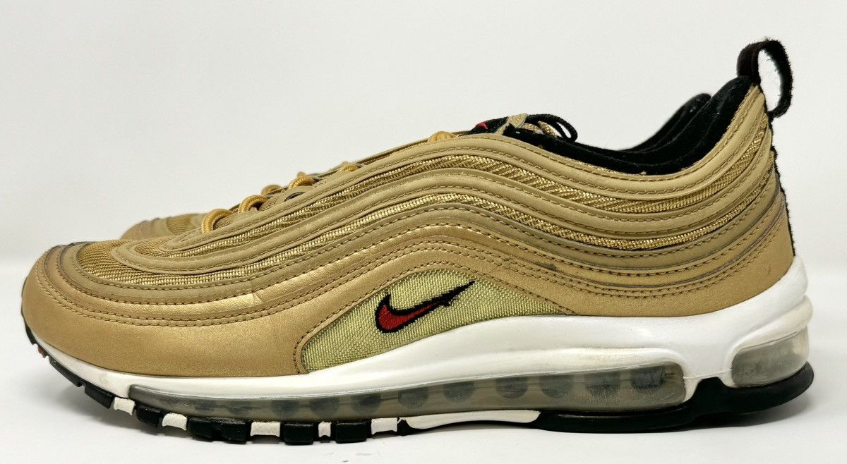 Nike 2018 Nike Air Max 97 OG QS Metallic Gold size 10 Size US 10 / EU 43 - 2 Thumbnail