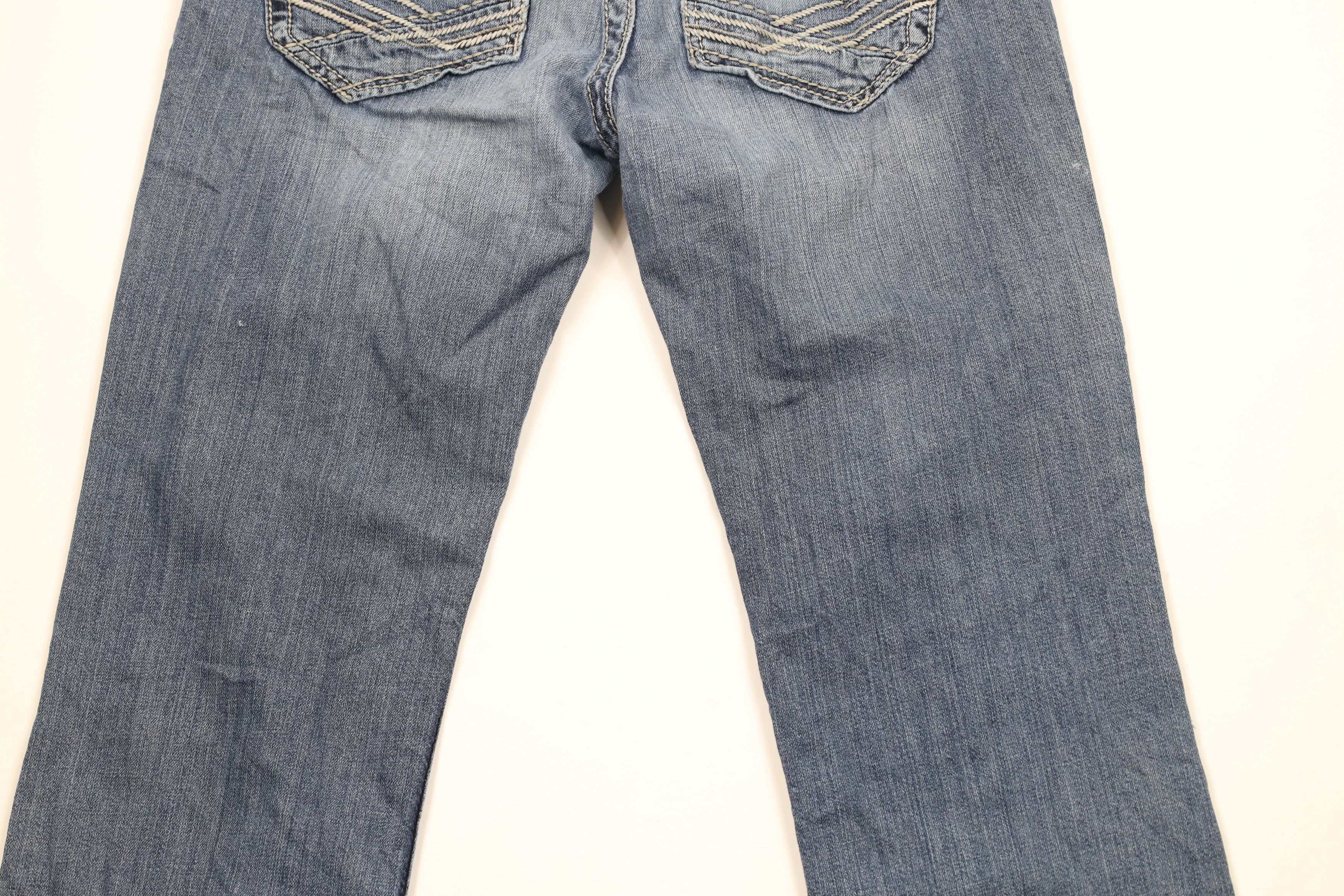 Vintage Buckle BKE Thick Stitch Stretch Jake Bootleg Denim Jeans Size US 33 - 14 Thumbnail