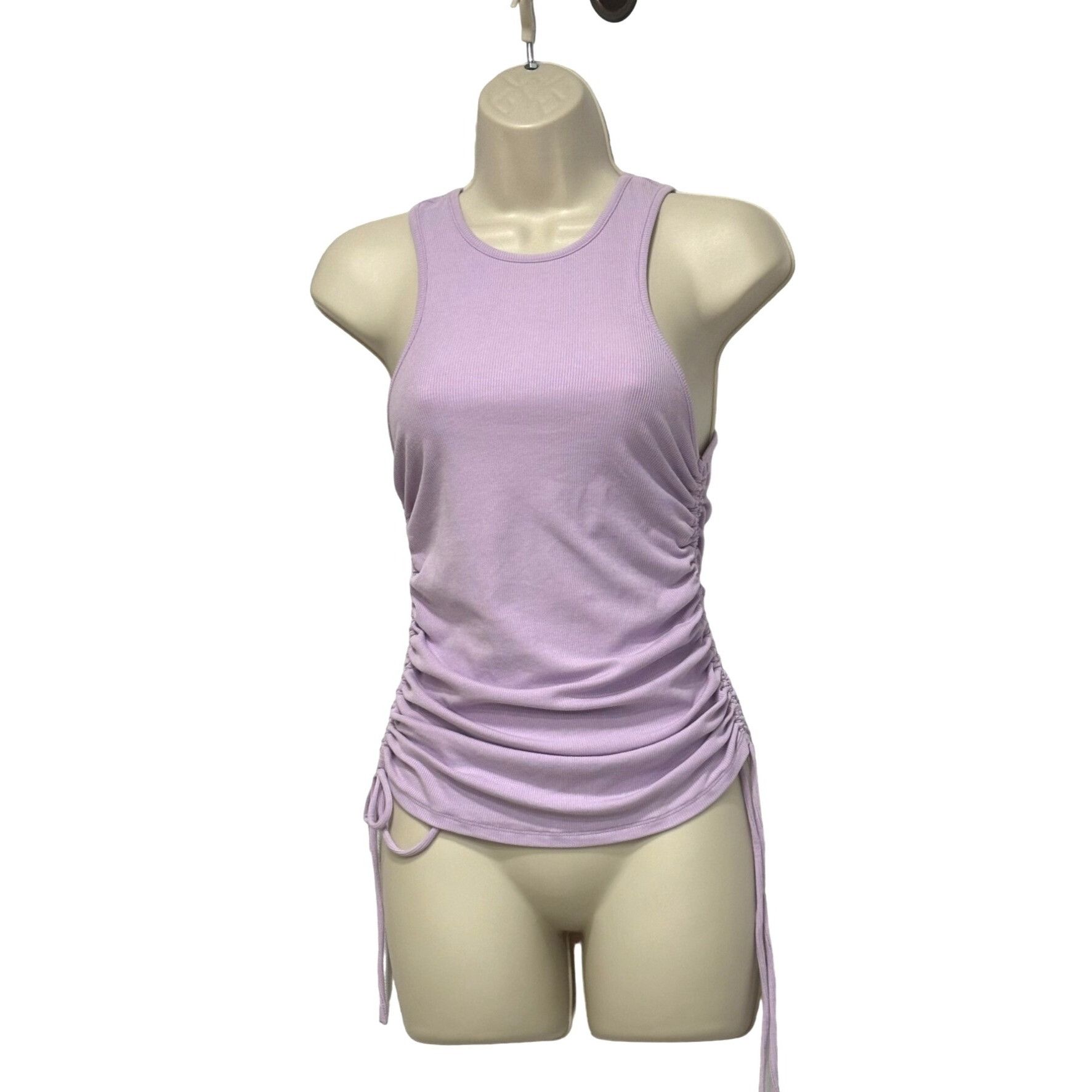 Other WAYF Jayce Ruched Racer Tank In Lavender, Sz. XS Size XS / US 0-2 / IT 36-38 - 2 Thumbnail