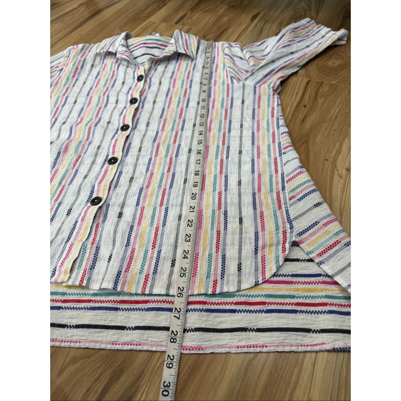 Habitat Habitat button front cotton blouse top relaxed fit size Larg Size L / US 10 / IT 46 - 9 Thumbnail