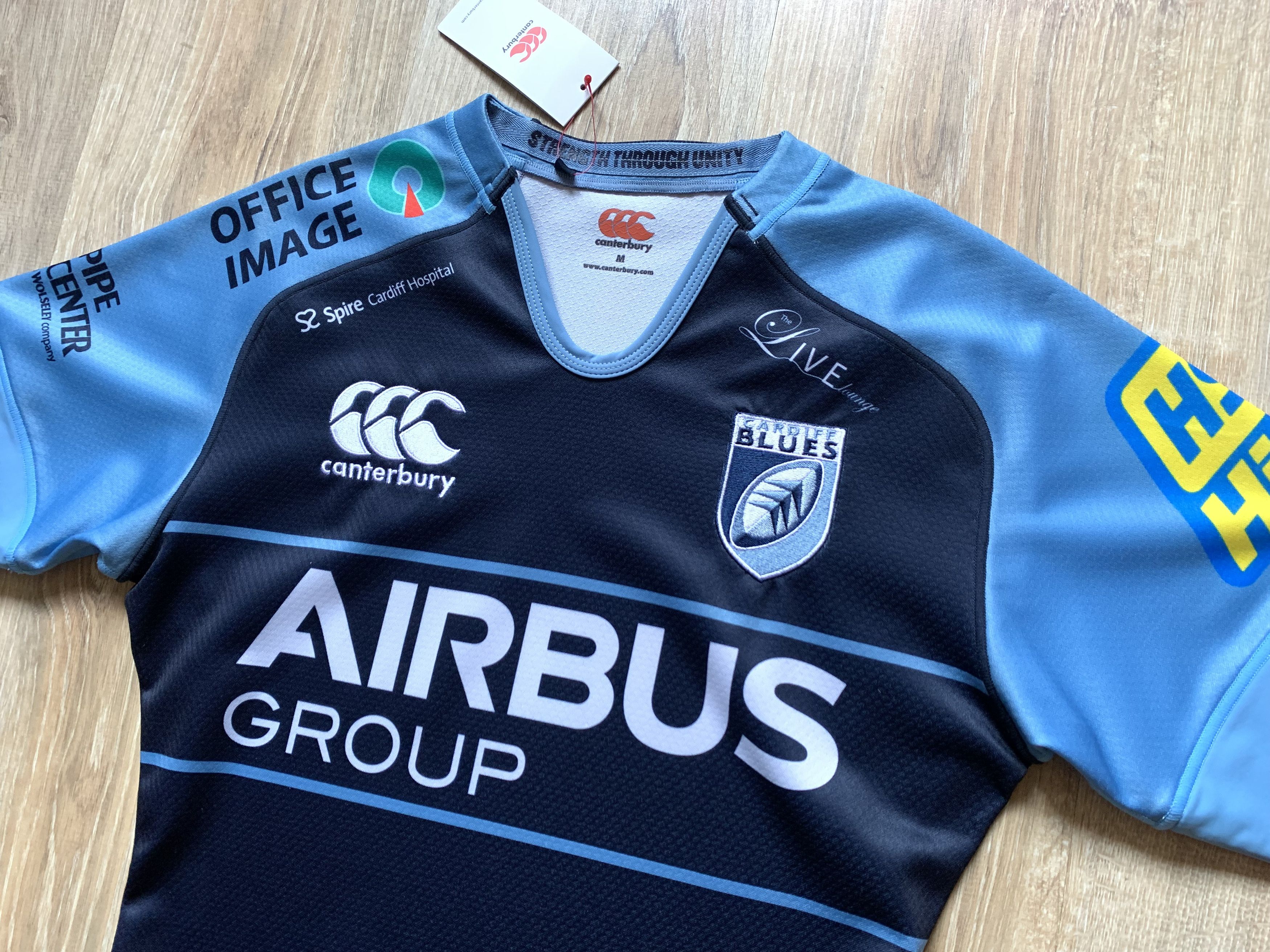 Canterbury of New Zealand Canterbury Cardiff Blues Home Rugby Jersey Size US M / EU 48-50 / 2 - 4 Thumbnail