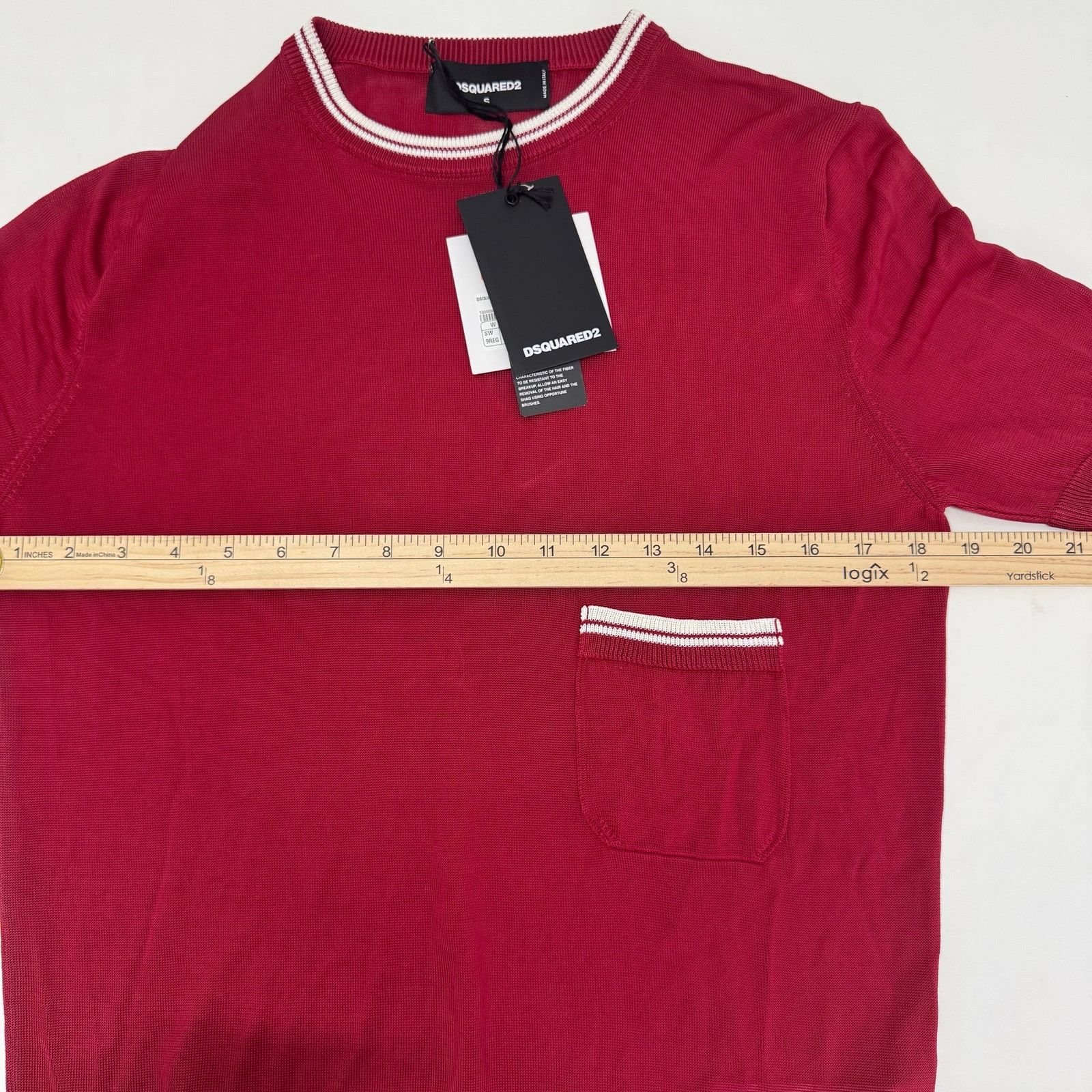 Dsquared2 DSQUARED2 Red Sweater T-Shirt Lightweight Made in Italy Size S / US 4 / IT 40 - 6 Thumbnail