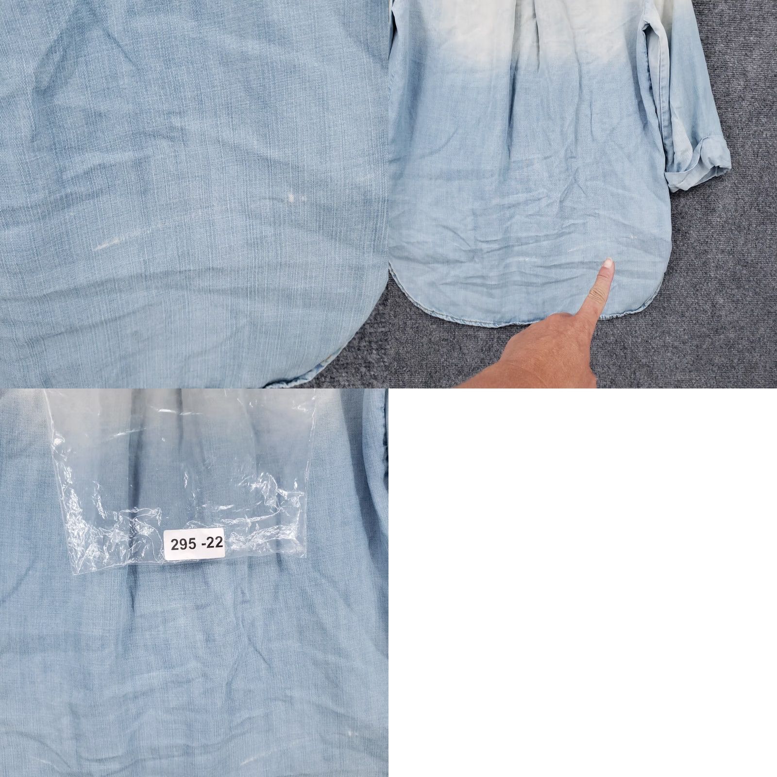 CLOT Cloth & Stone Shirt Womens XS Blue Chambray Button Down Long Sleeve Size XS / US 0-2 / IT 36-38 - 9 Thumbnail