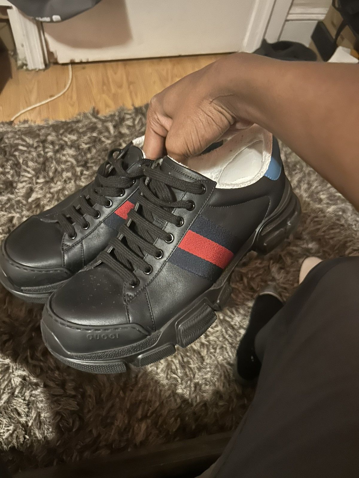 Gucci gucci nathan web marathon sneaker Size US 9 / EU 42 - 3 Thumbnail