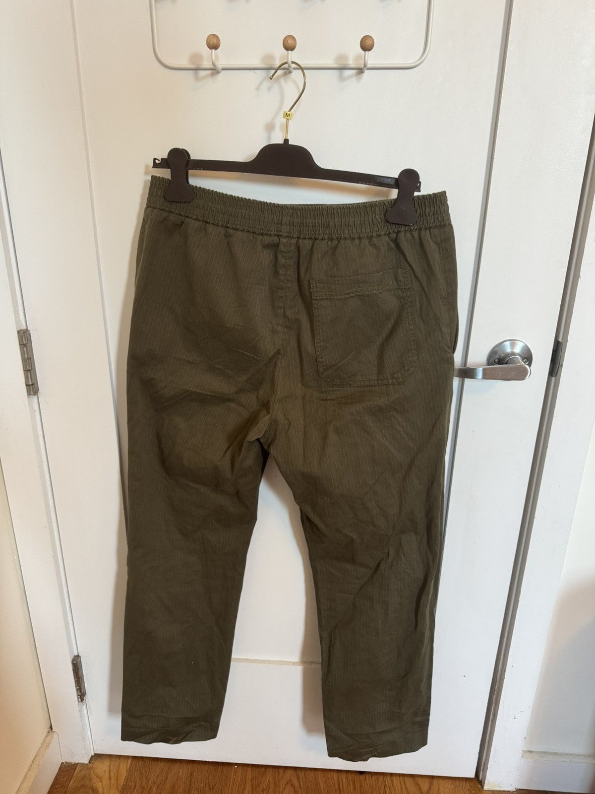Acne Studios Acne Studios cropped green pinstripe trouser Size US 32 / EU 48 - 2 Thumbnail