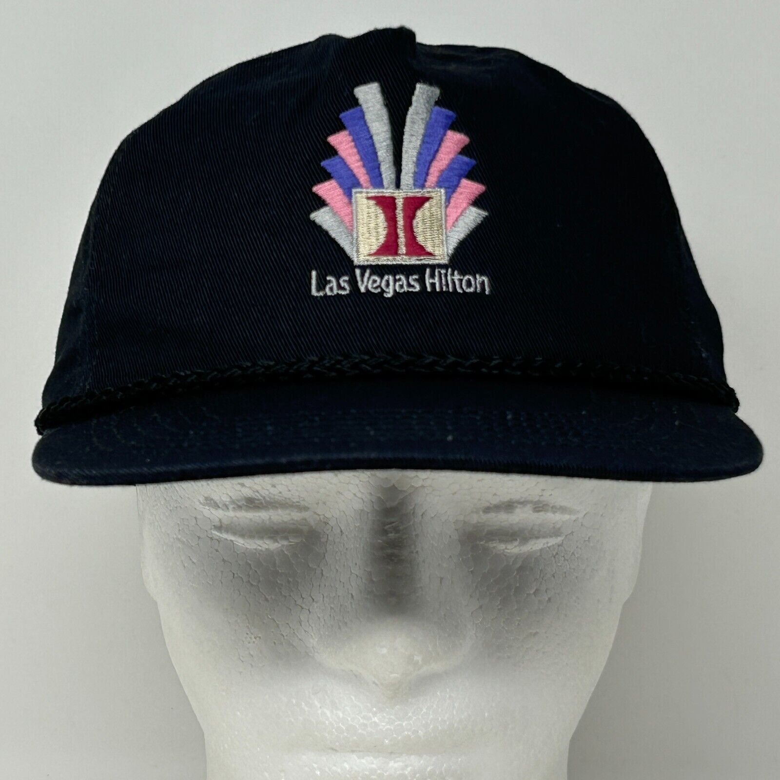 Vintage Vintage 90s Las Vegas Hilton Hat Cap Casino Rope Corded Size ONE SIZE - 2 Thumbnail