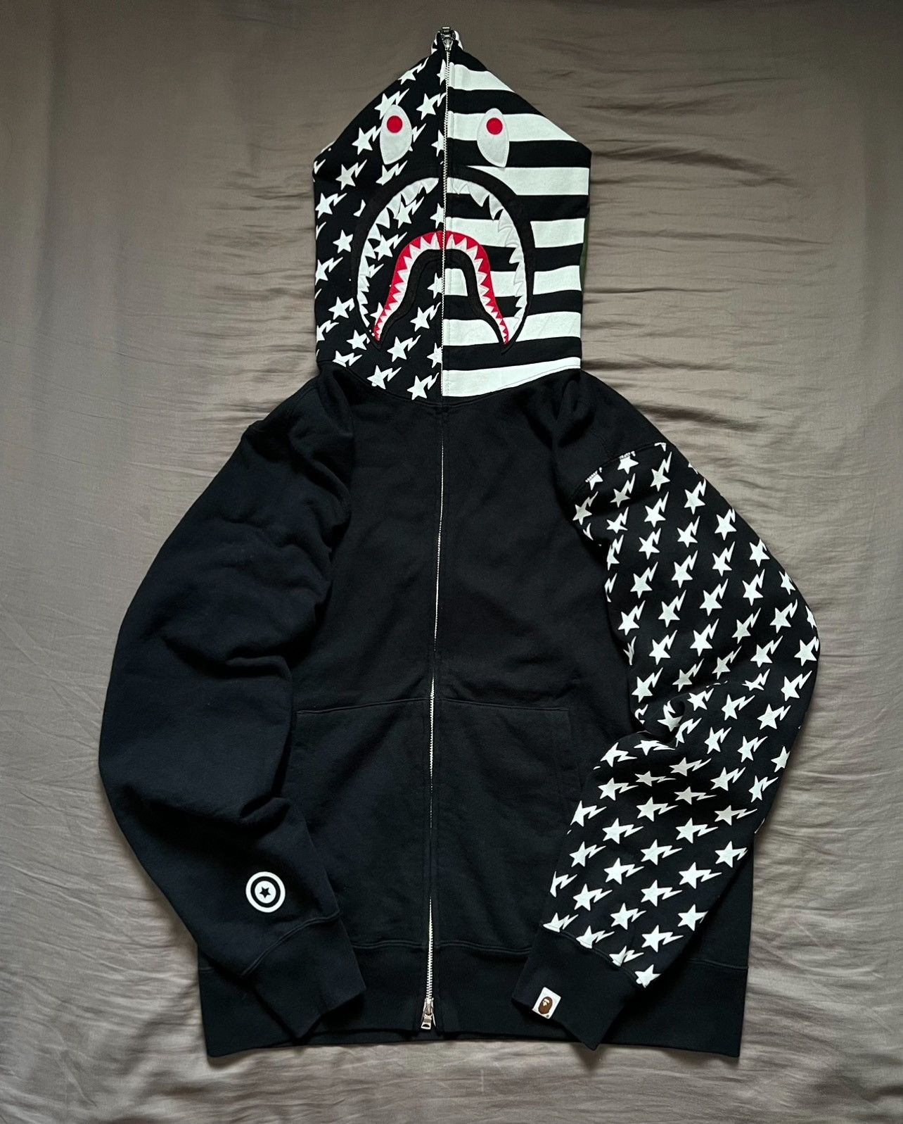 Bape Sta Shark Full Zip Hoodie Size US XL / EU 56 / 4 - 1 Thumbnail