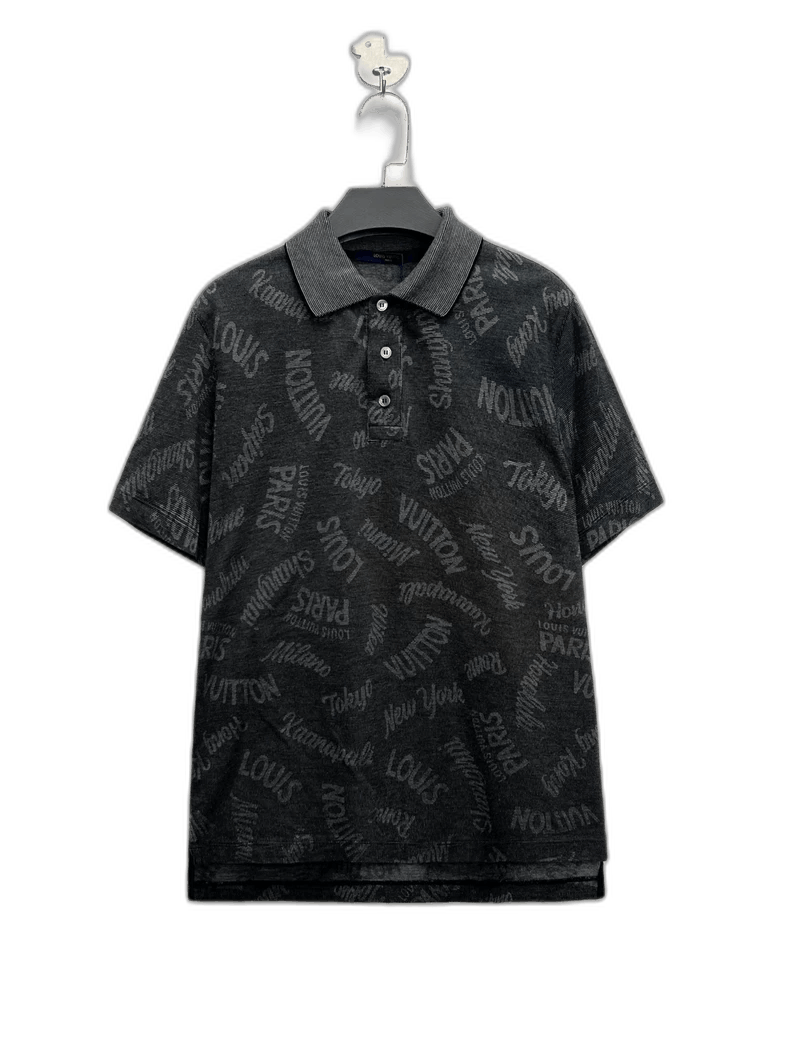 Louis Vuitton Louis Vuitton Louis Vuitton Black Gray Polo Short Sleeve S Size US XS / EU 42 / 0 - 1 Thumbnail