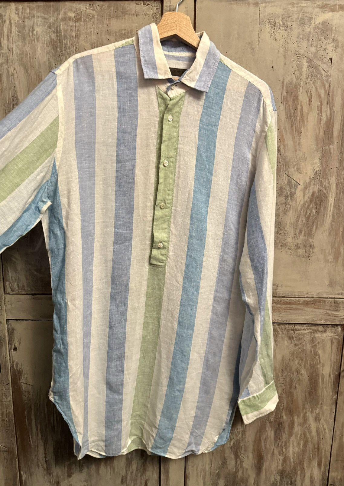 Loewe loewe vintage printed linen shirt 41 Size US M / EU 48-50 / 2 - 11 Thumbnail