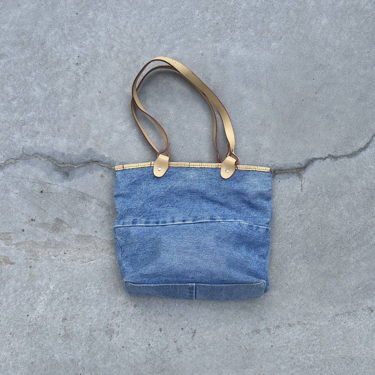 Japanese Brand Vintage Japanese Style Daniel Mayer Milano Denim Bag Custom Size ONE SIZE - 7 Thumbnail