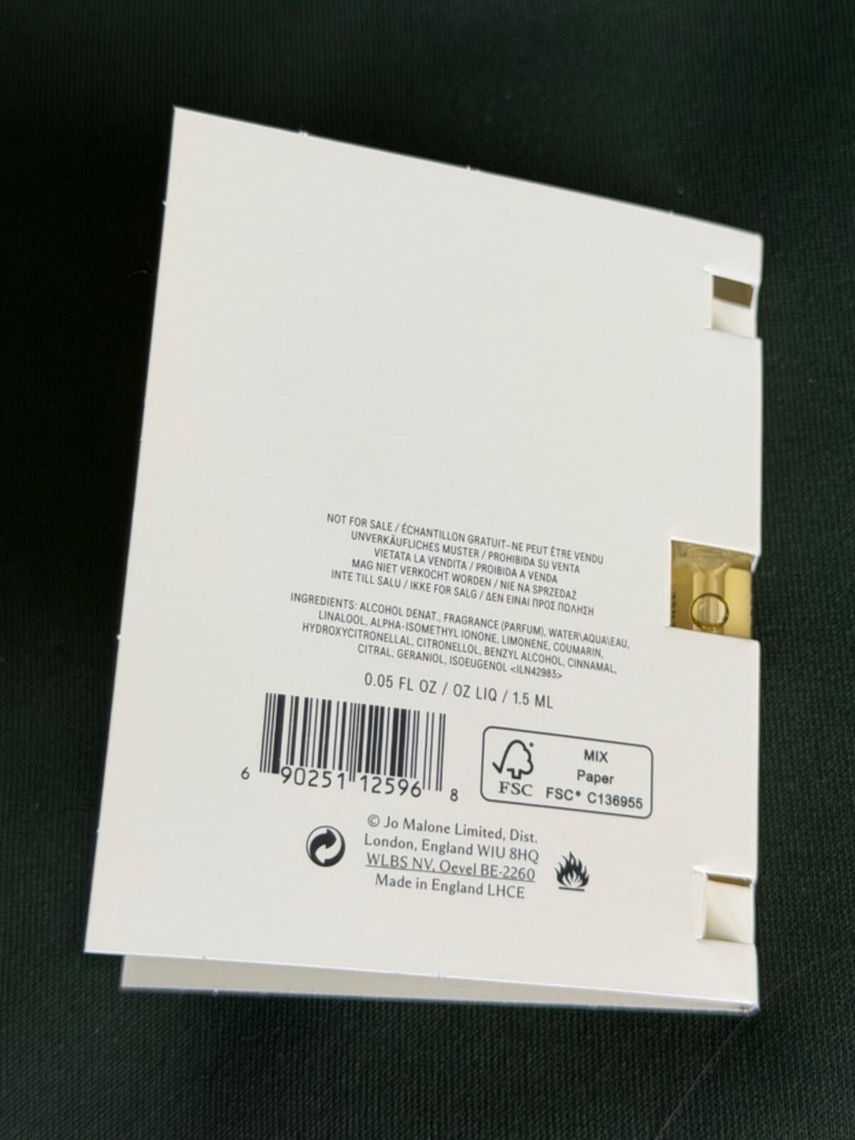 Other Jo Malone / Myrrh Tonka Cologne Intense Sample Size ONE SIZE - 3 Thumbnail