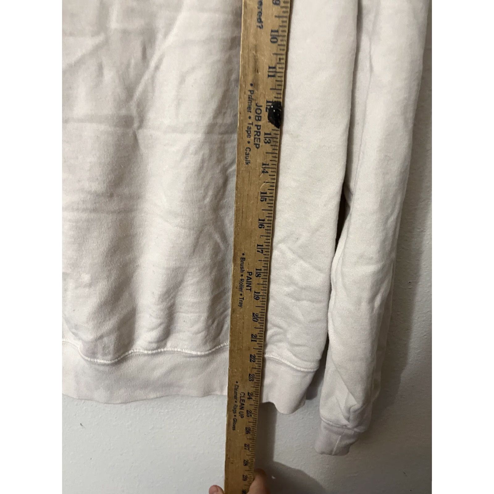 Calvin Klein Calvin Klein Performance Sweatshirt Women’s Small Cream Long Sleeve Pullover Activewear Fleece Size S / US 4 / IT 40 - 4 Thumbnail