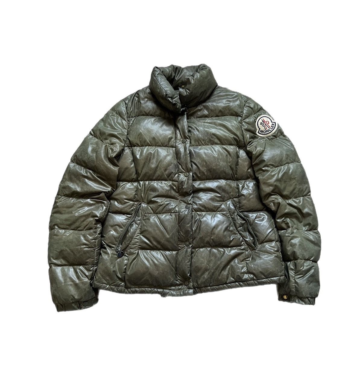 Moncler Moncler Puffer Jacket Green Large Used Size L / US 10 / IT 46 - 1 Thumbnail