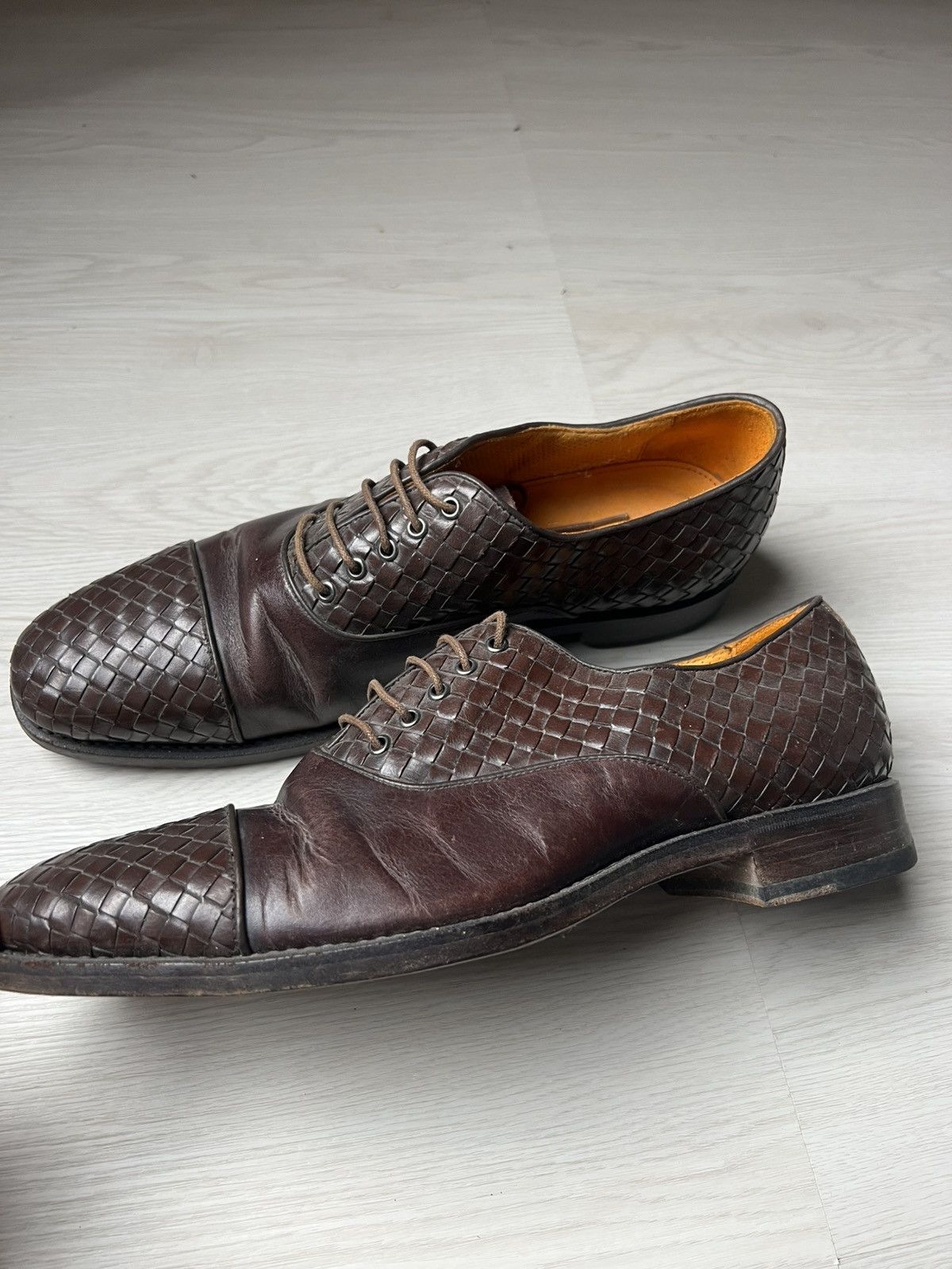 Bottega Veneta Bottega Veneta Brown Leather Shoes Size US 9 / EU 42 - 2 Thumbnail