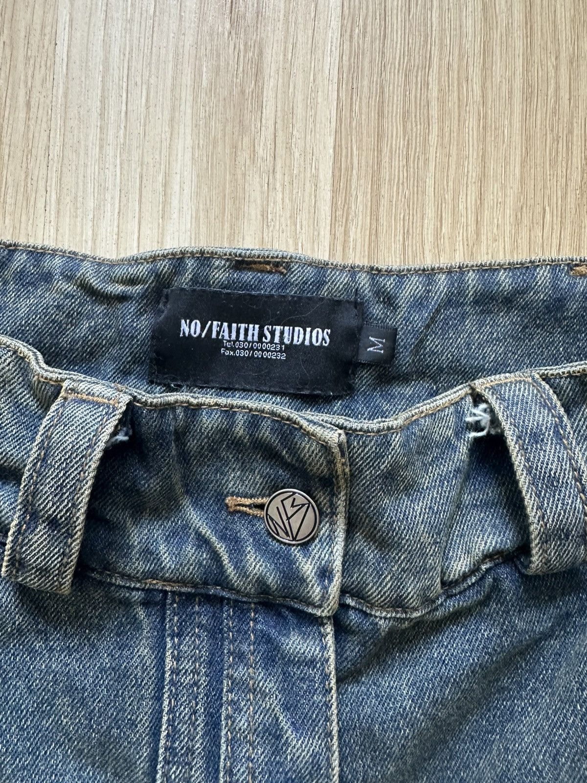 No Faith Studios No faith studios wave denim blue jeans Size US 30 / EU 46 - 3 Thumbnail