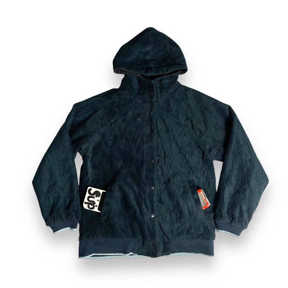 20471120 × Beauty Beast × PPFM 🇯🇵 VINTAGE POWER TO THE PEOPLE NYLON / FLEECE BOMBER JACKET Size US M / EU 48-50 / 2 - 2 Thumbnail