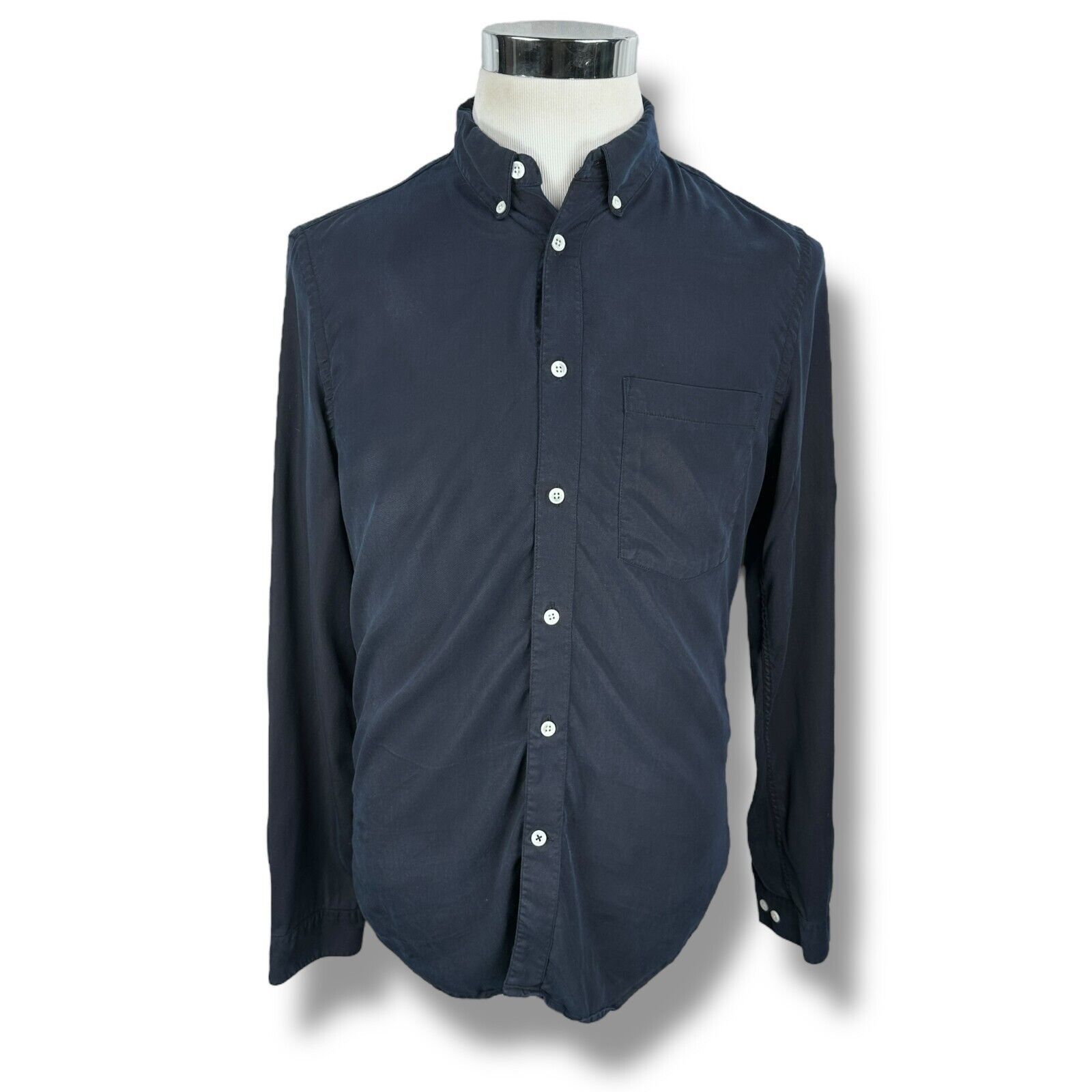 NN07 NN07 Falk 5759 Shirt Men’s Small Navy Blue Slim Button Down Size US S / EU 44-46 / 1 - 1 Thumbnail
