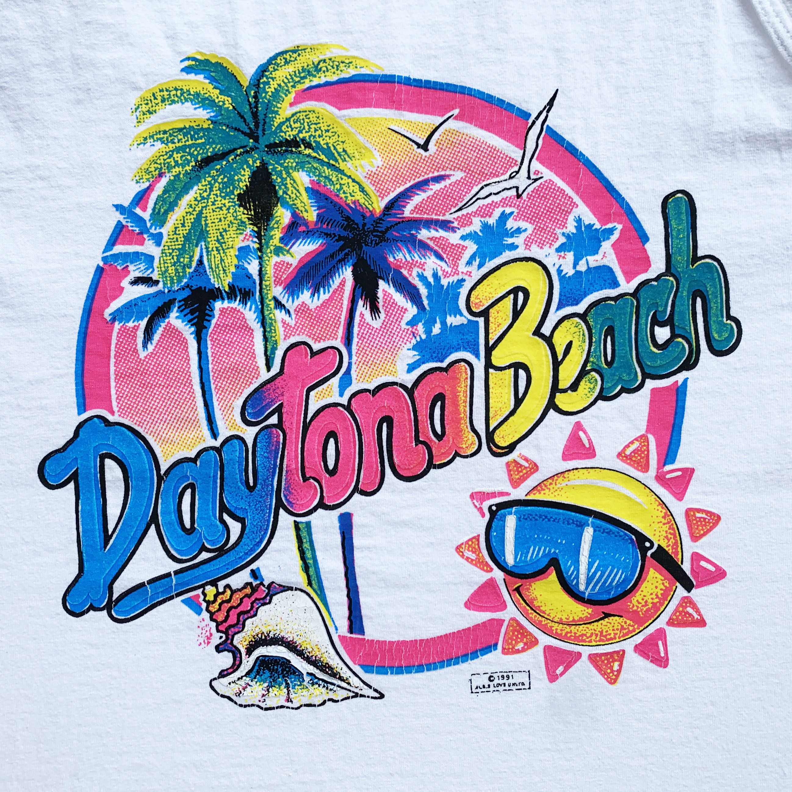 Fruit Of The Loom Vintage 1991 DAYTONA BEACH Tank top Single stitch Made in US Size US M / EU 48-50 / 2 - 4 Thumbnail
