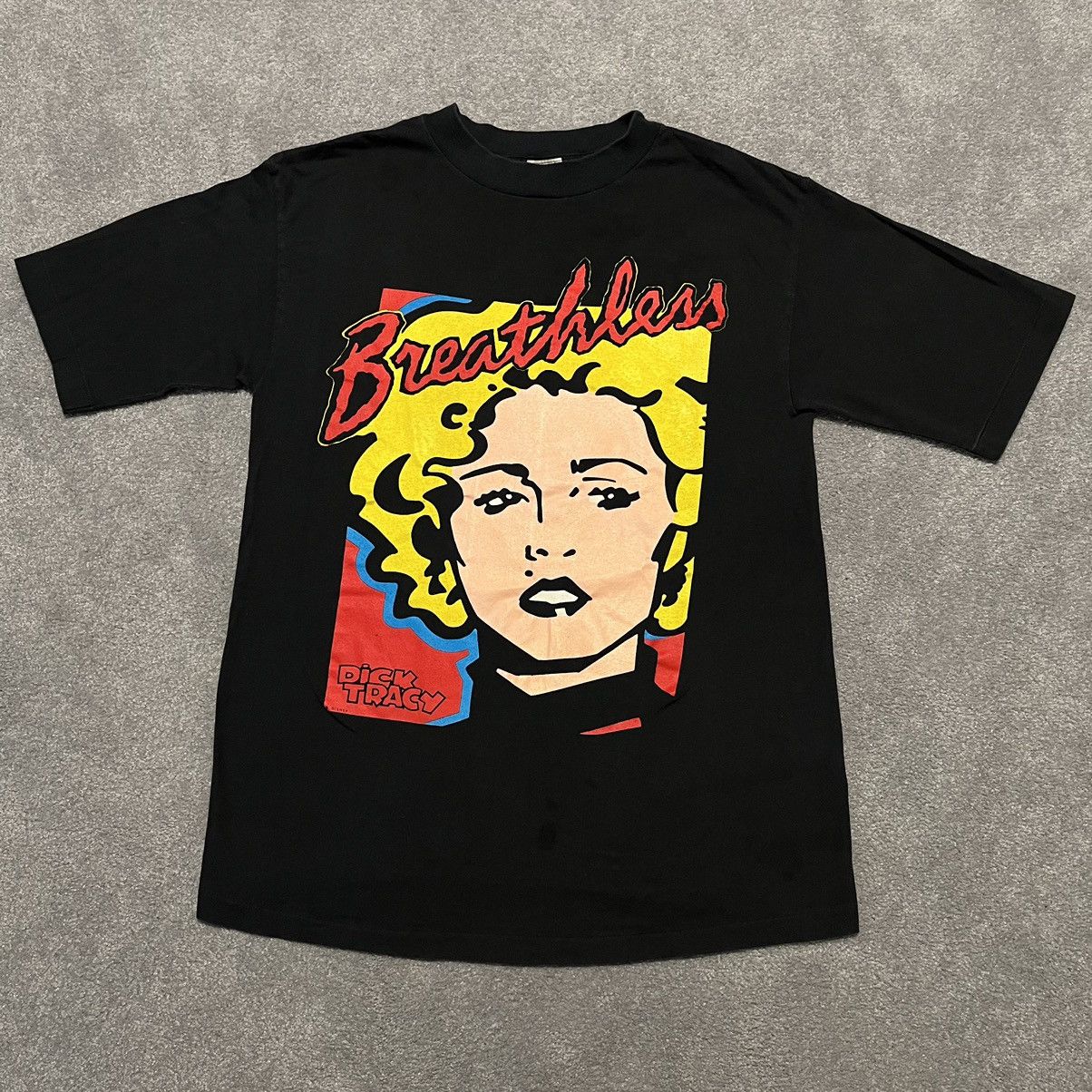 Vintage Vintage 1990s Dick Tracy Madonna Breathless Disney Tee Shirt Size US L / EU 52-54 / 3 - 1 Thumbnail