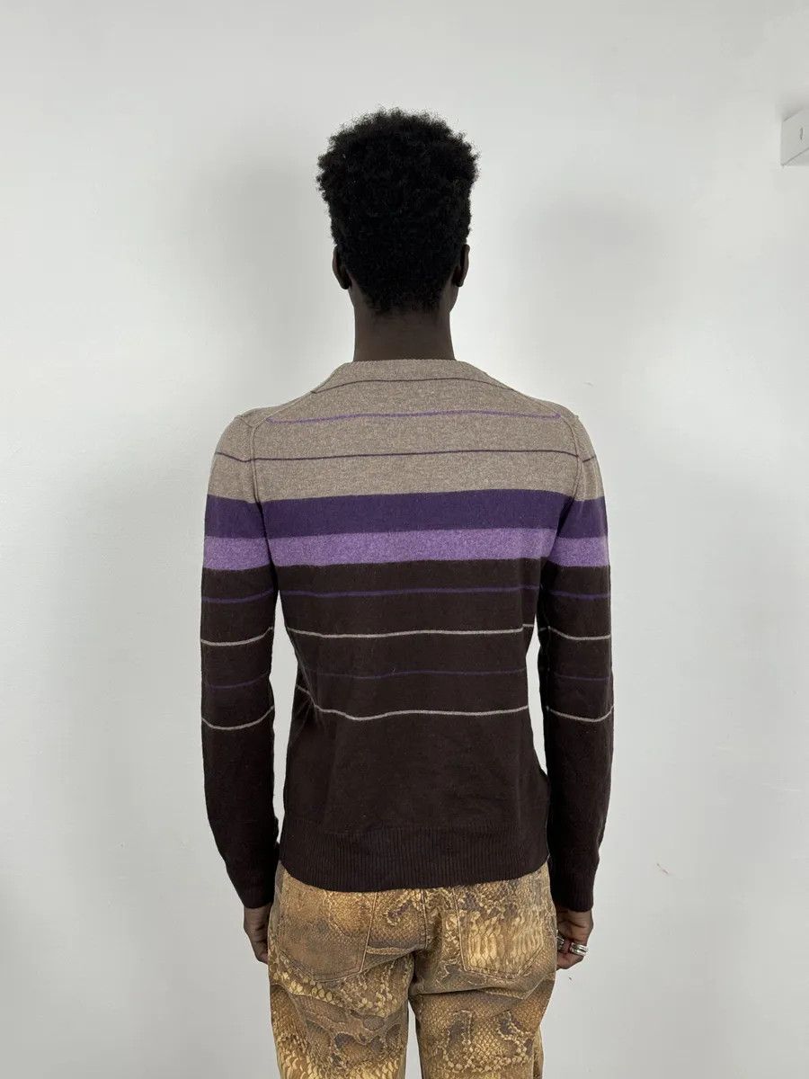 Dolce & Gabbana 2000s Dolce & Gabbana Purple Striped Sweater Size US S / EU 44-46 / 1 - 4 Thumbnail
