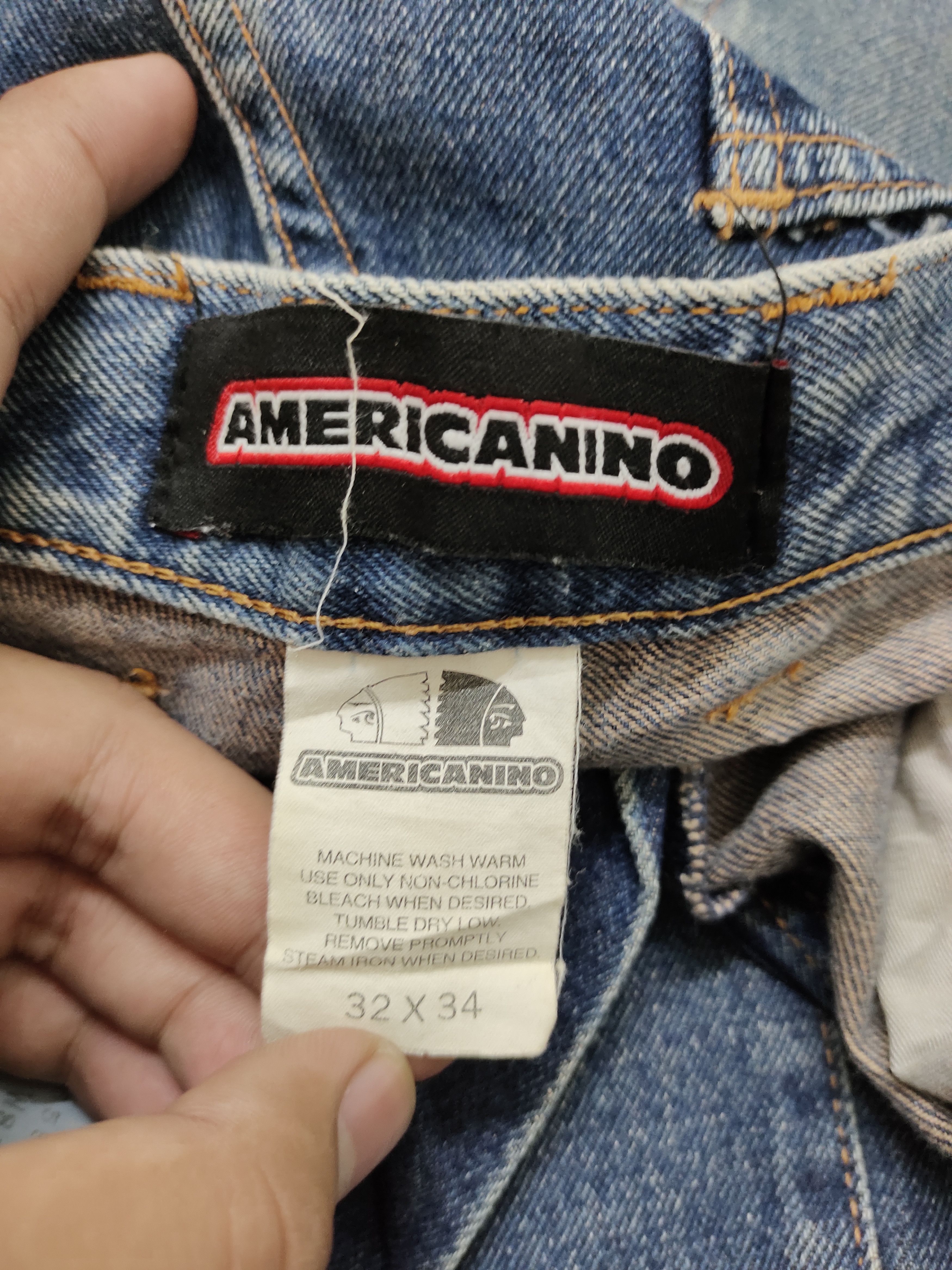 JNCO Crazy Vintage Y2k Americanino Wide Leg Jnco Style Baggy Jean Size US 32 / EU 48 - 16 Thumbnail