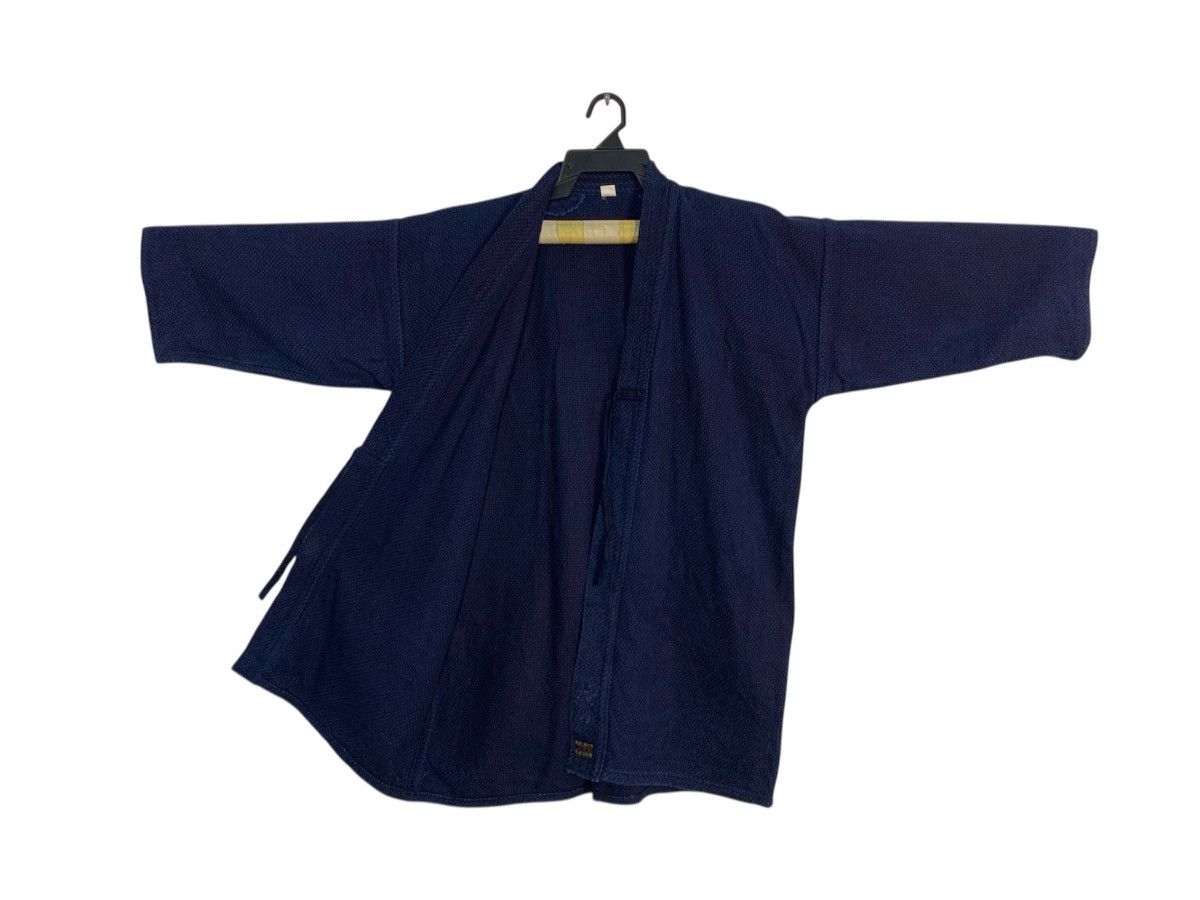 Other Sashiko Noragi Haori Heavy Denim Robe Kimono Boro Kendo Size US L / EU 52-54 / 3 - 1 Thumbnail