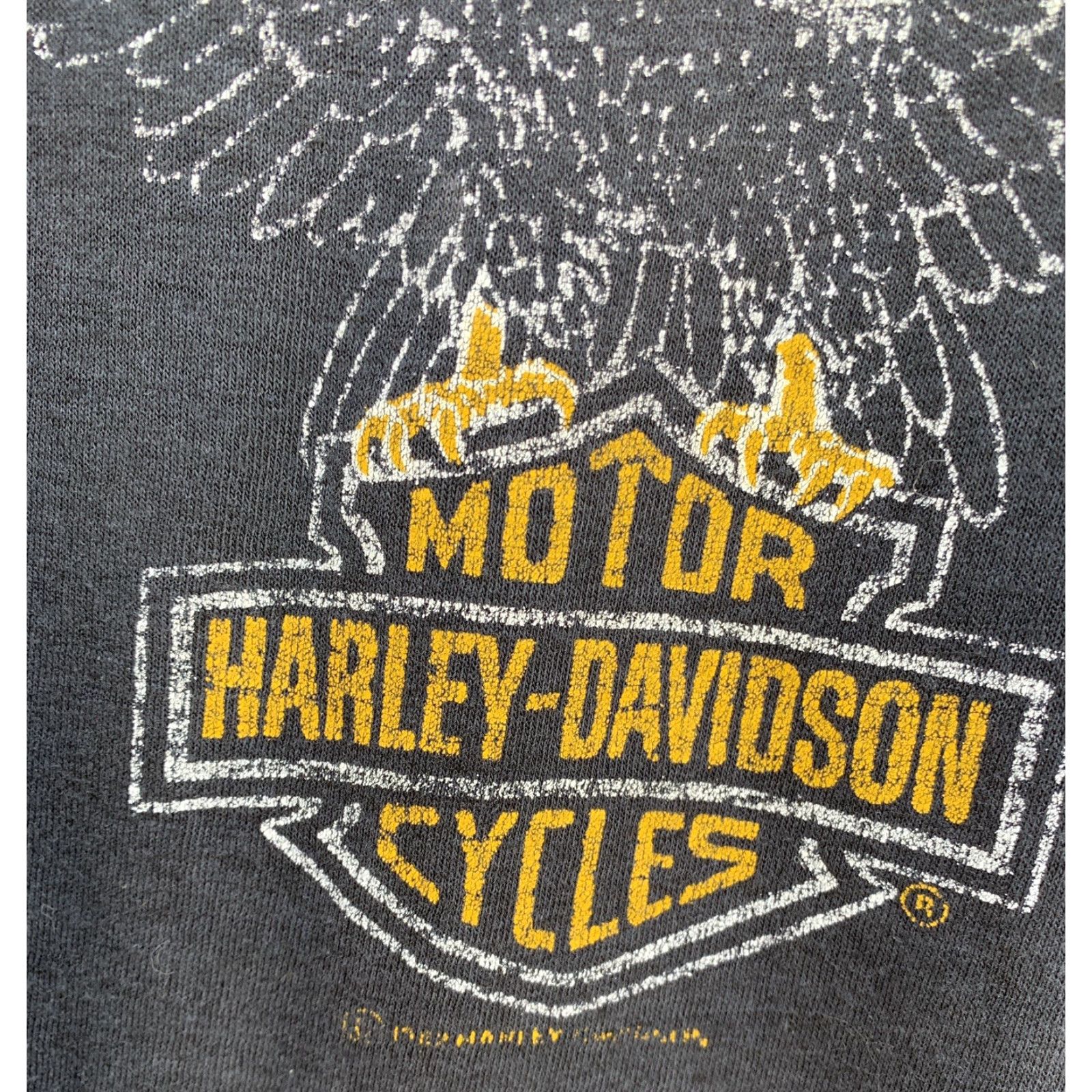 Harley Davidson VINTAGE Harley-Davidson T Shirt Small S Black 80s Single Stitch Mens Vintage 1980-1989 See Pics Size US S / EU 44-46 / 1 - 4 Thumbnail