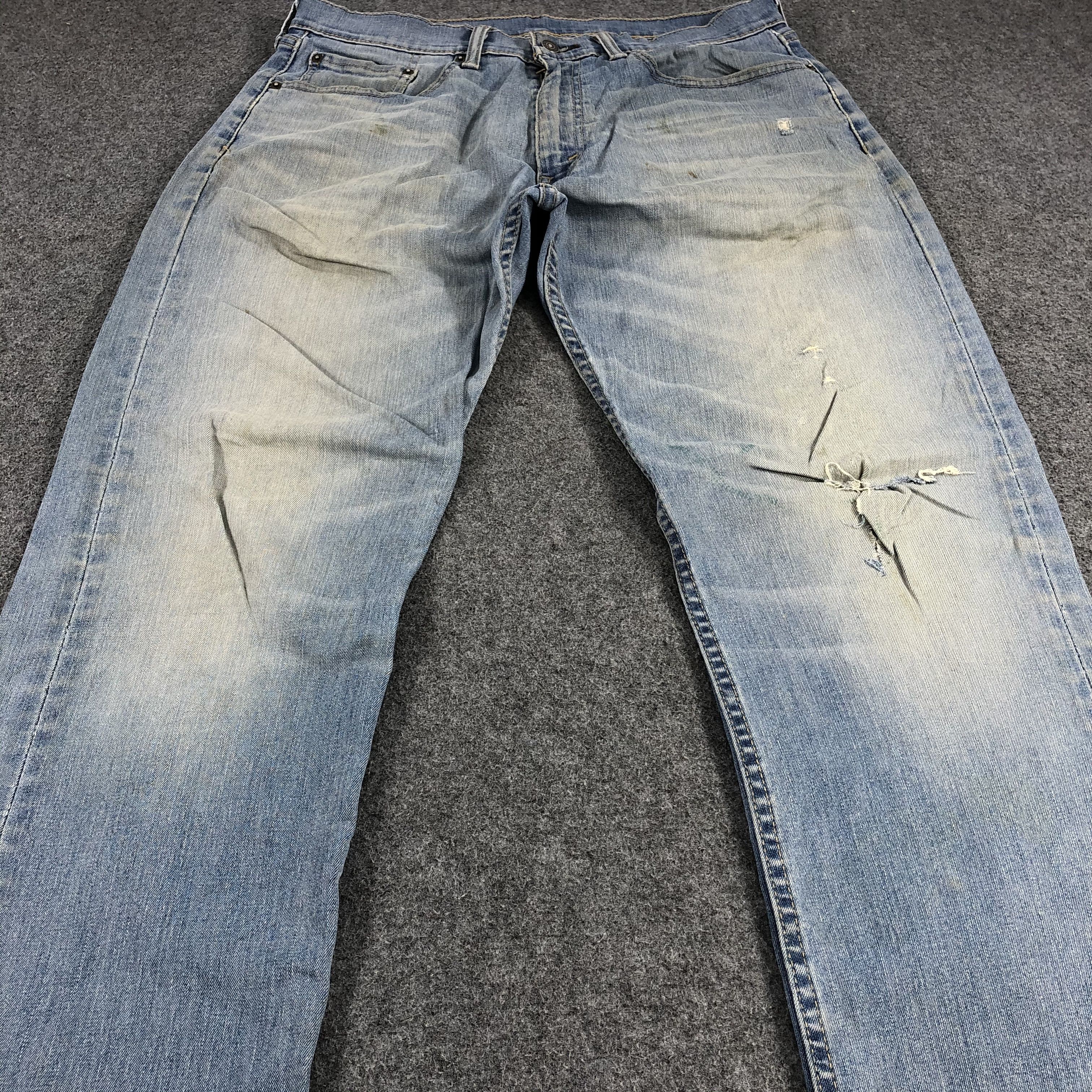 Levi's Vintage Distress Levis 505 Jeans-JM1177 Size US 35 - 3 Thumbnail