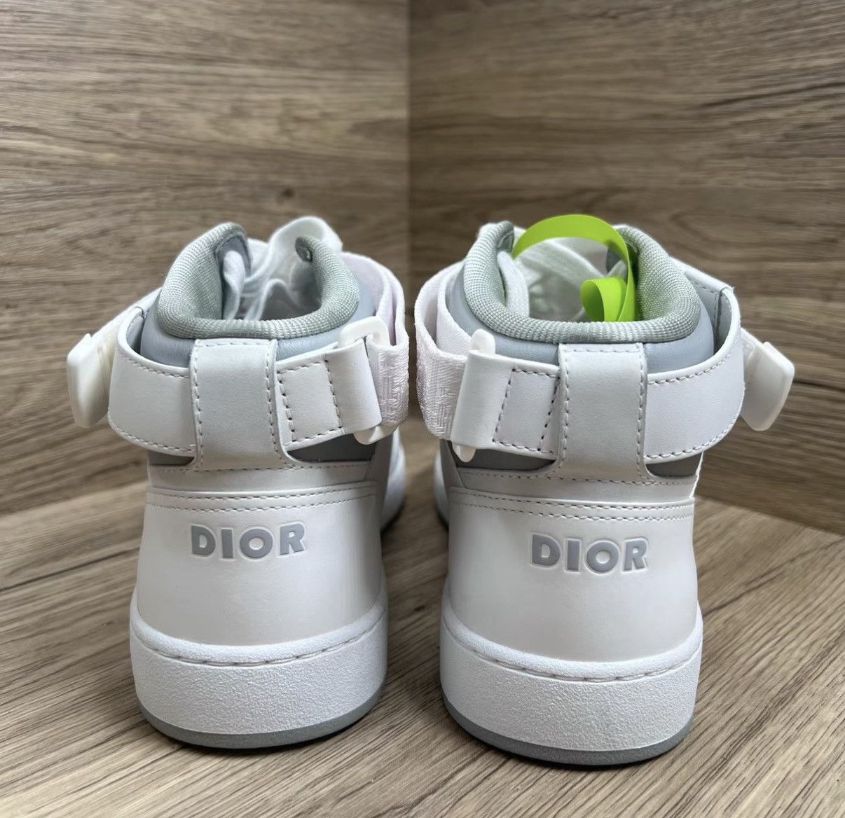 Dior Dior B27 Grey and White Monogram Mid-Top Sneakers J41 Size US 6.5 / EU 39-40 - 4 Thumbnail