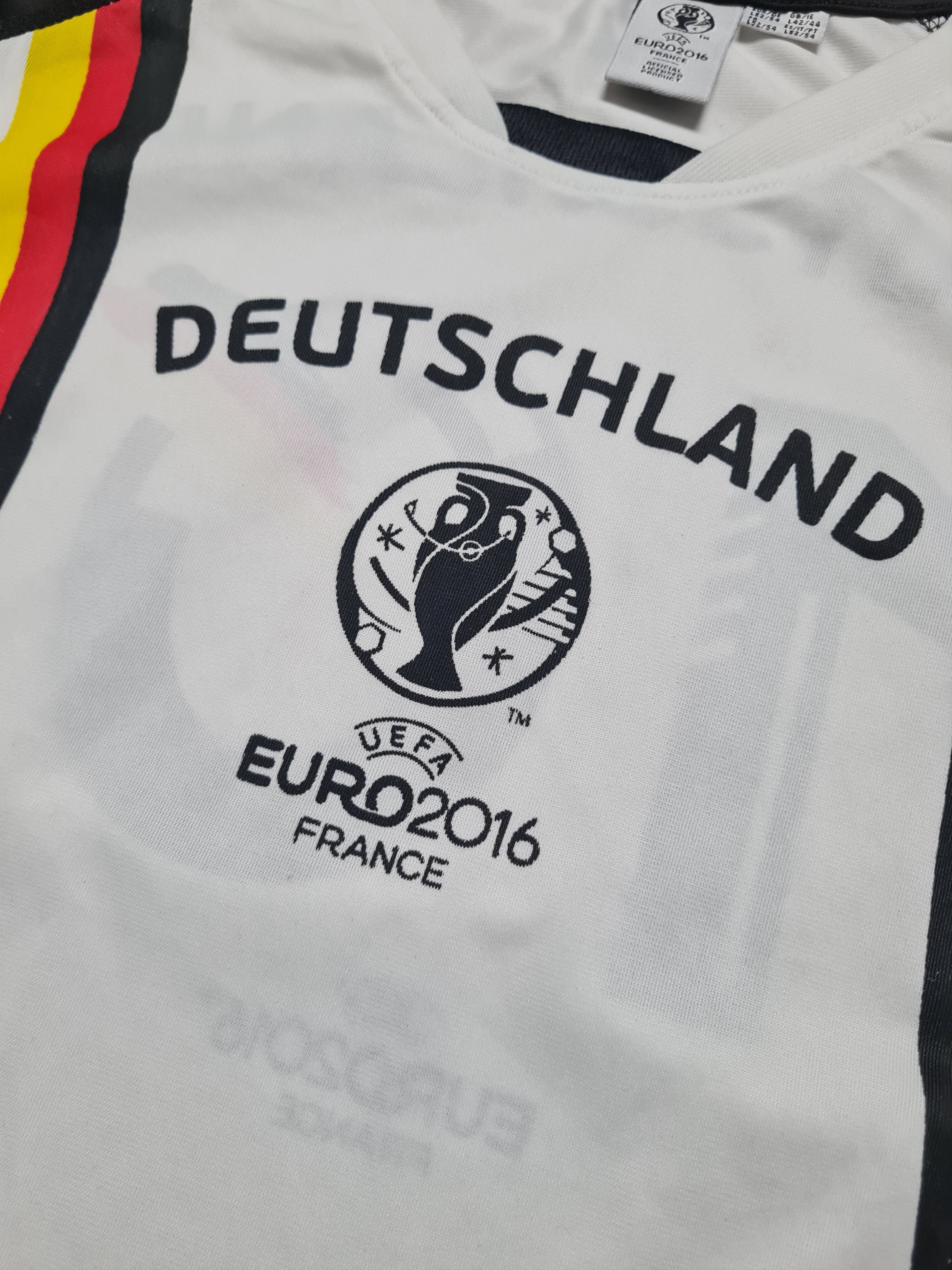 UEFA GERMANY UEFA EURO 2016 MENS THIRD SOCCER SHIRT L Size US L / EU 52-54 / 3 - 4 Thumbnail