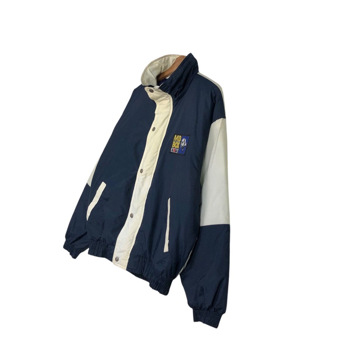 Japanese Brand 📌Vintage Bomber Jacket Sportswear Md Box Axia Big Logo Size US L / EU 52-54 / 3 - 3 Thumbnail