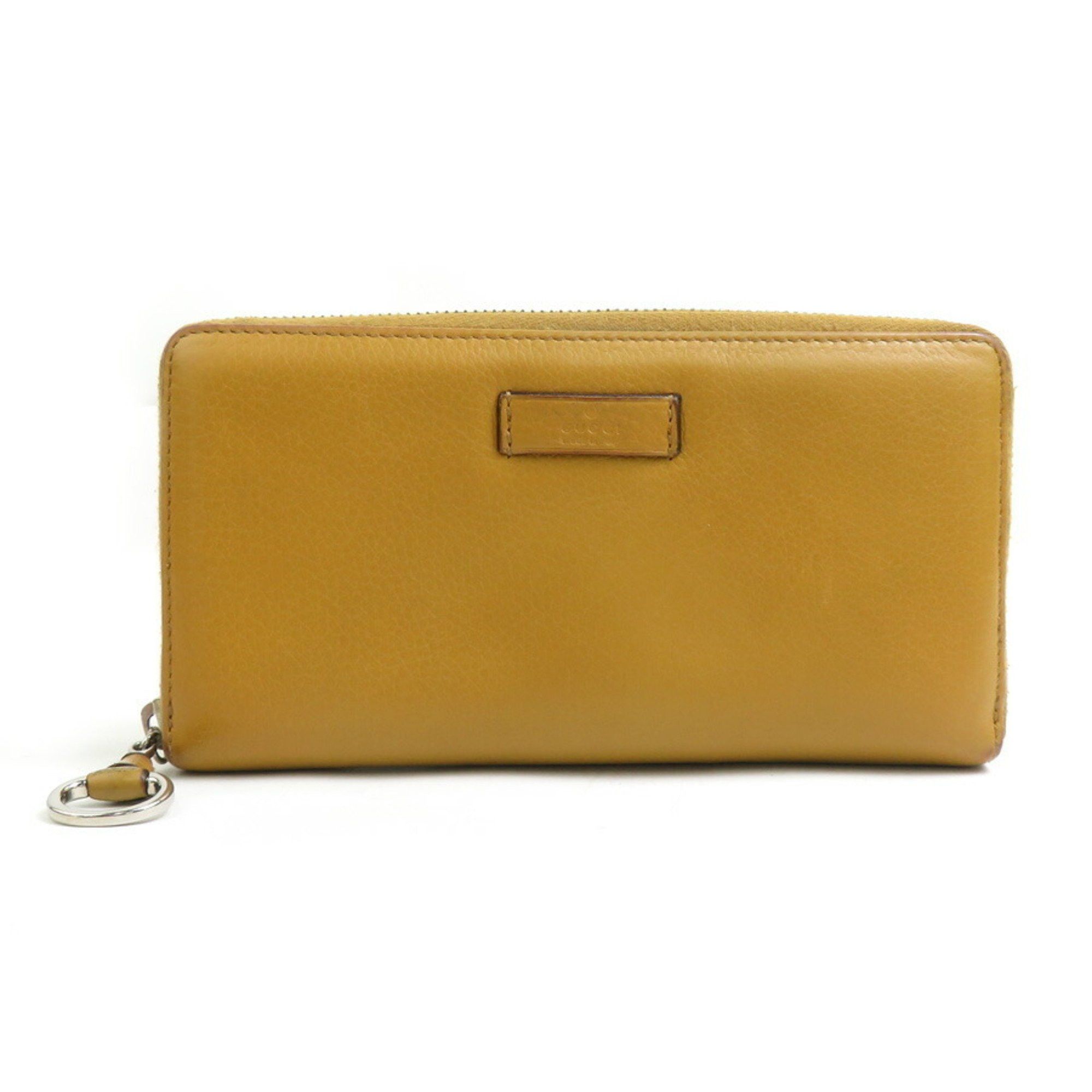 Gucci GUCCI Round Long Wallet Leather Beige Brown Silver Men's Women's 224246 e60539a Size ONE SIZE - 1 Thumbnail