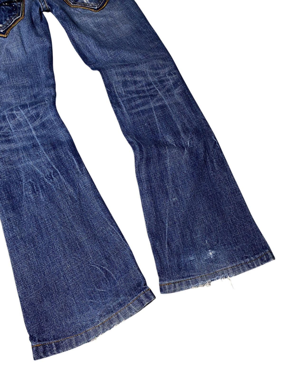 If Six Was Nine 2000's Red Pepper Ethnic Flared Jeans Size US 26 / EU 42 - 12 Thumbnail