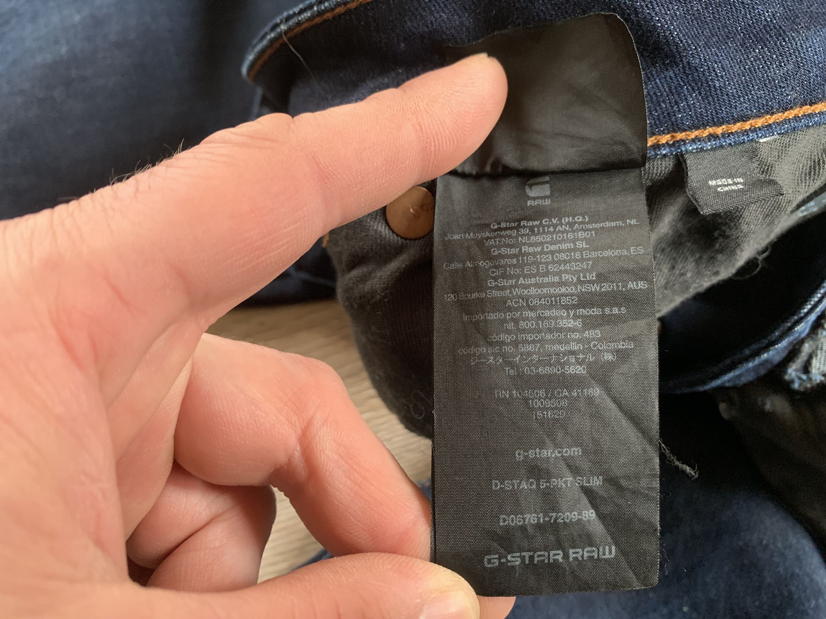 G-Star G-Star Raw D-Staq 5 Pocket Blue Jeans Size US 30 / EU 46 - 12 Thumbnail