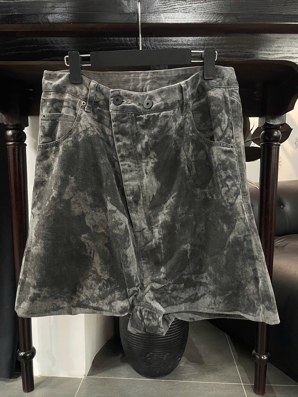 11 By Boris Bidjan Saberi 11 By Boris Bidjan Saberi Dark Gray Denim Size US 31 - 1 Thumbnail