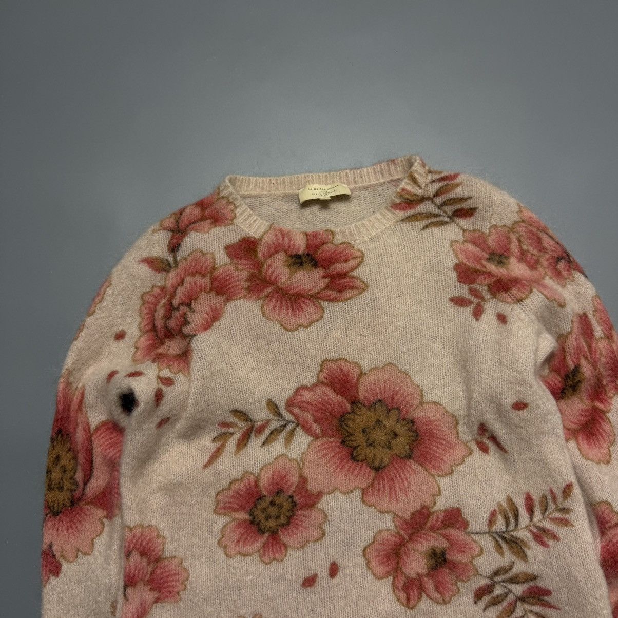 Sezane La Maille Sezane Eloisa Sweater Mohair Wool Pink Rose Floral Size M / US 6-8 / IT 42-44 - 4 Thumbnail