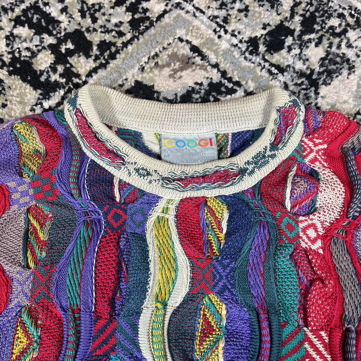 Coogi Vintage COOGI Australia 3D Knit Y2K Streetwear Multi Sweater Size US M / EU 48-50 / 2 - 12 Thumbnail