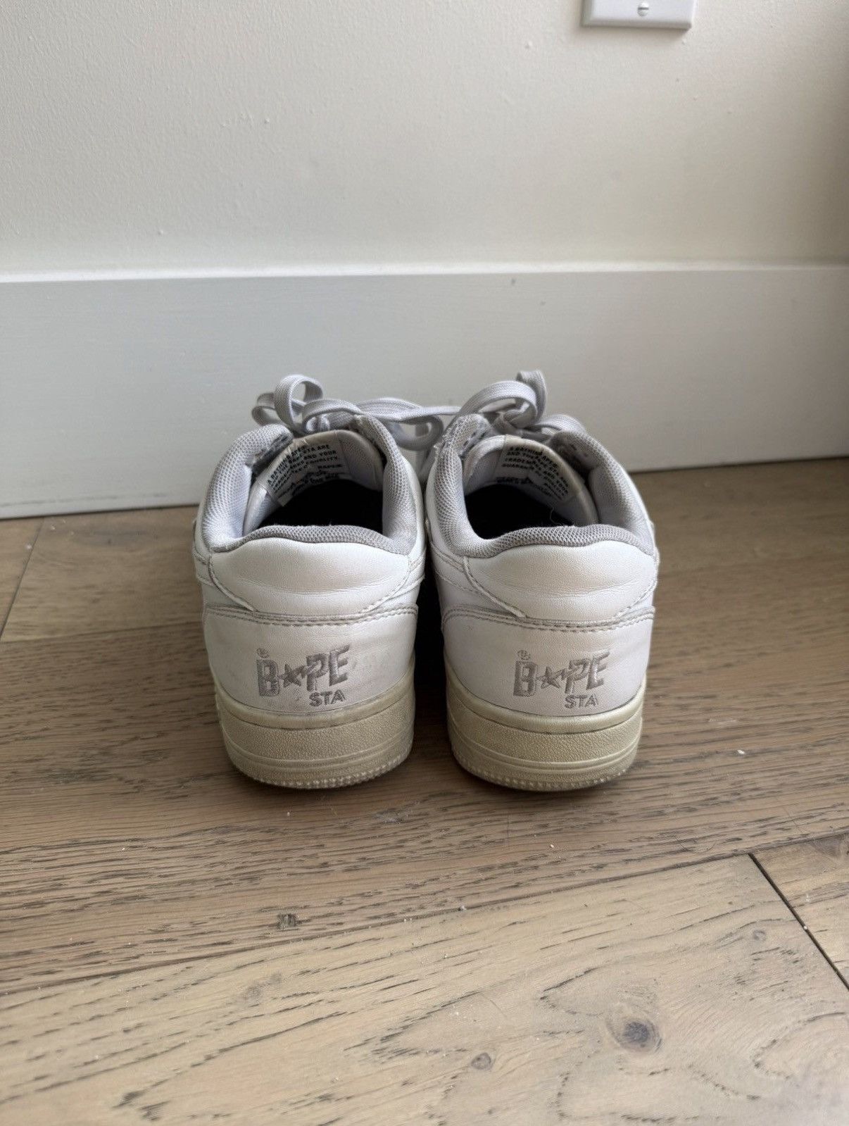 Bape all white bapestas Size US 6.5 / EU 39-40 - 4 Thumbnail