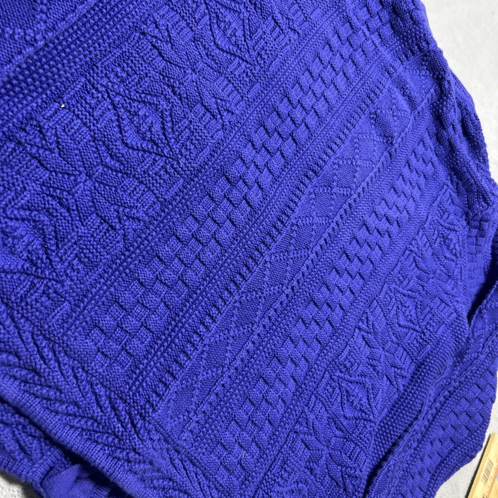 L.L. Bean LL Bean Diamond Knit Cardigan Sweater Womens Large Granola Size L / US 10 / IT 46 - 16 Thumbnail