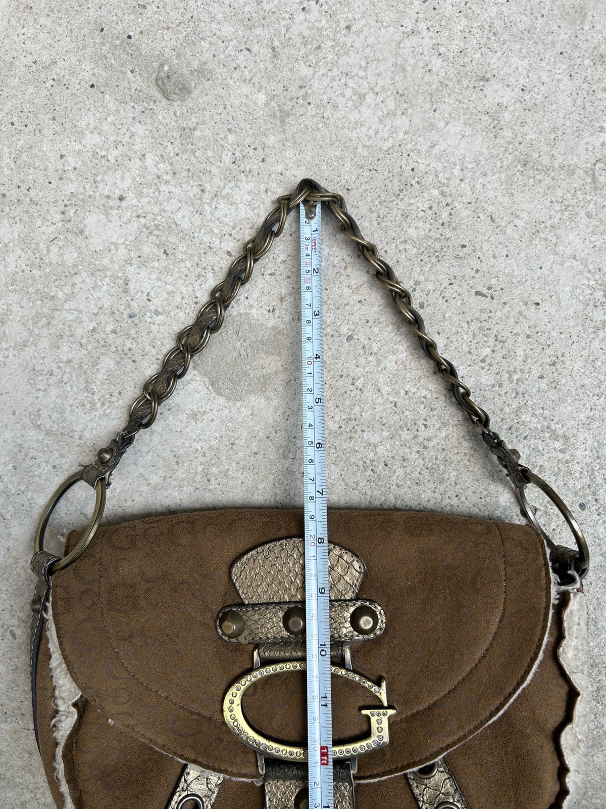 Guess Guess Camel brown padded Shoulder Bag Y2K monogram print Bag Size ONE SIZE - 19 Thumbnail