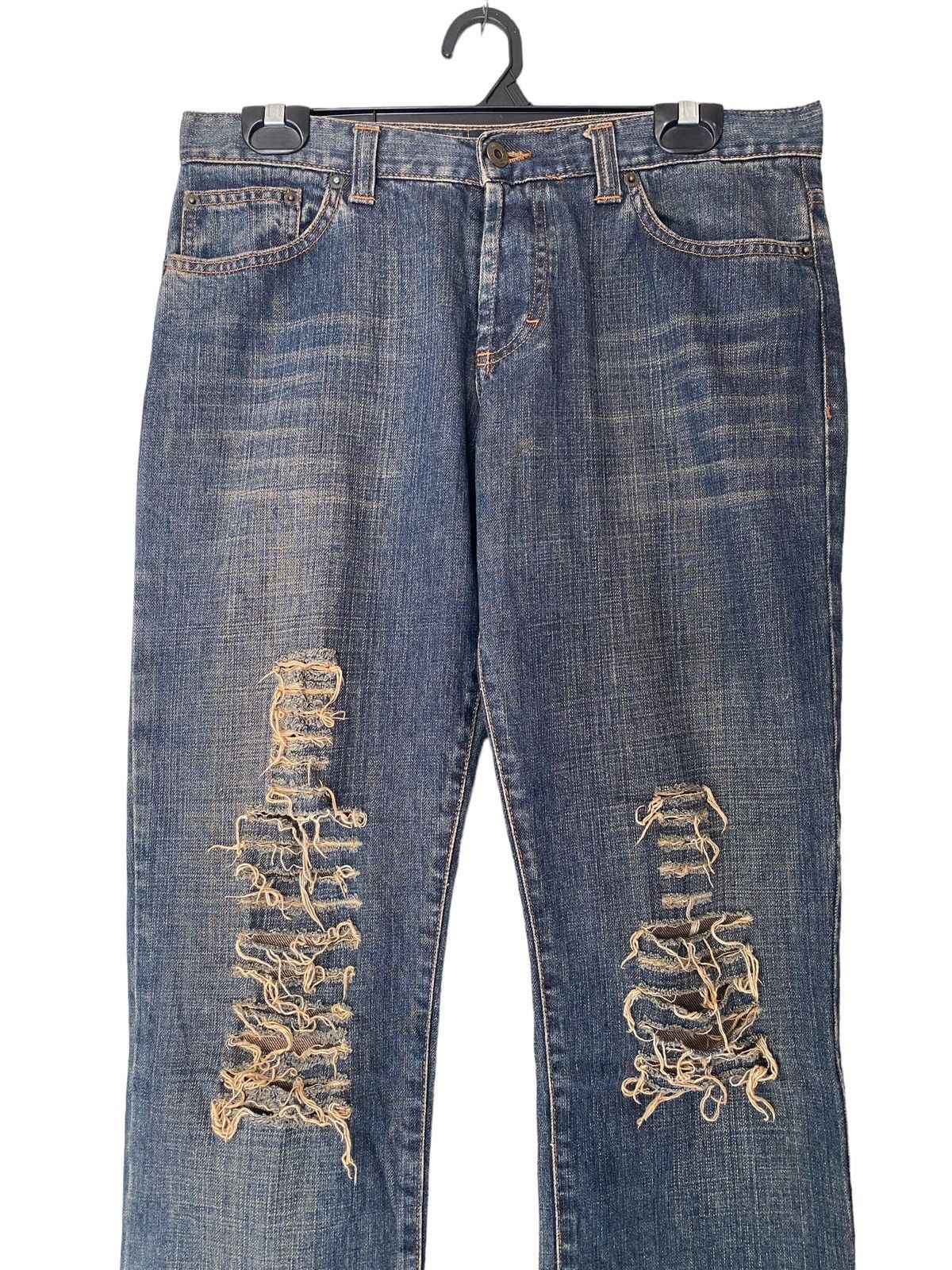 Dolce & Gabbana Rare DOLCE & GABBANA Distressed Flare Jeans W32” Size 32" / US 10 / IT 46 - 2 Thumbnail
