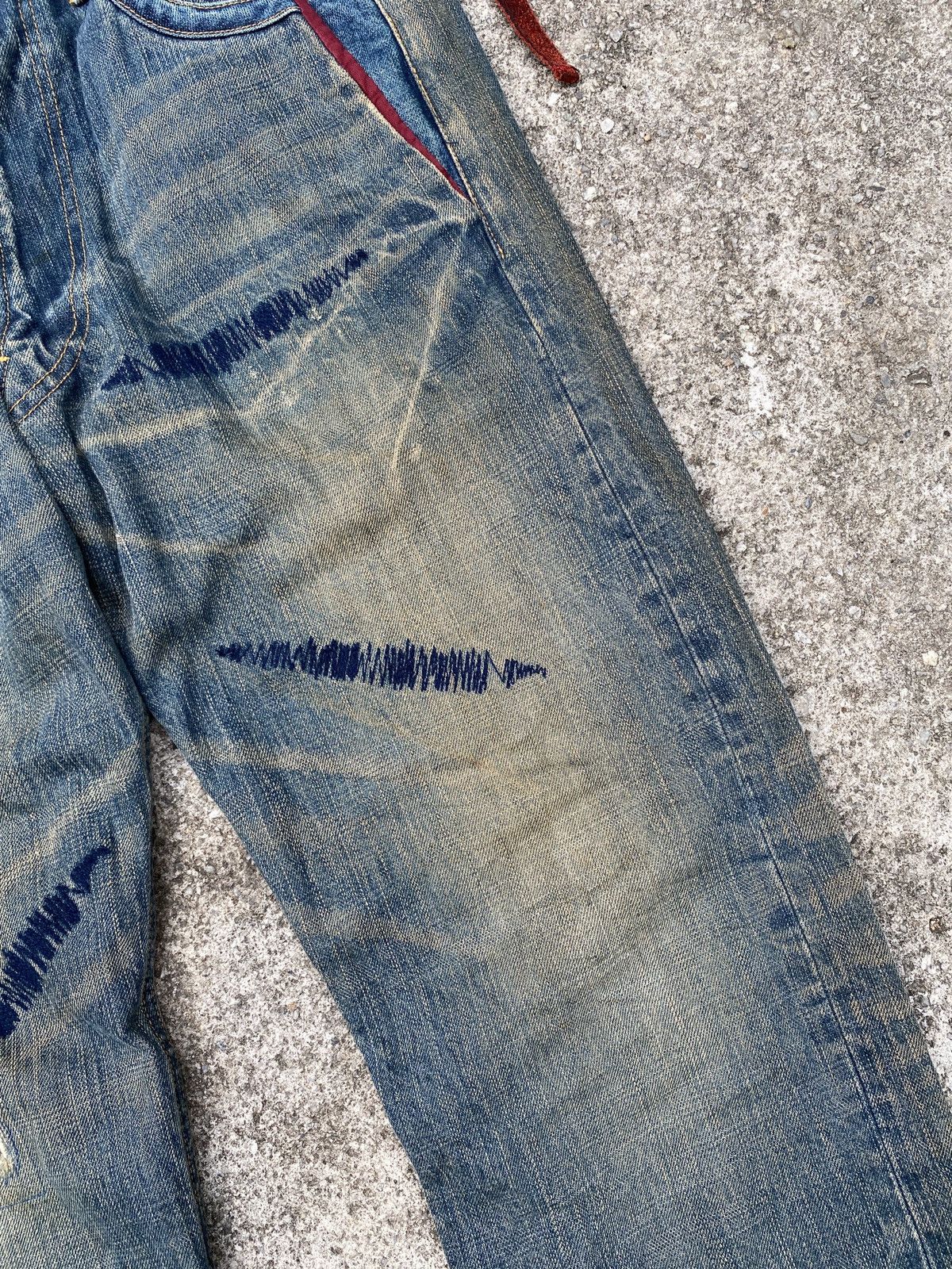 Japanese Brand Shapel Japan Rusty Distressed Denim Size US 32 / EU 48 - 7 Thumbnail