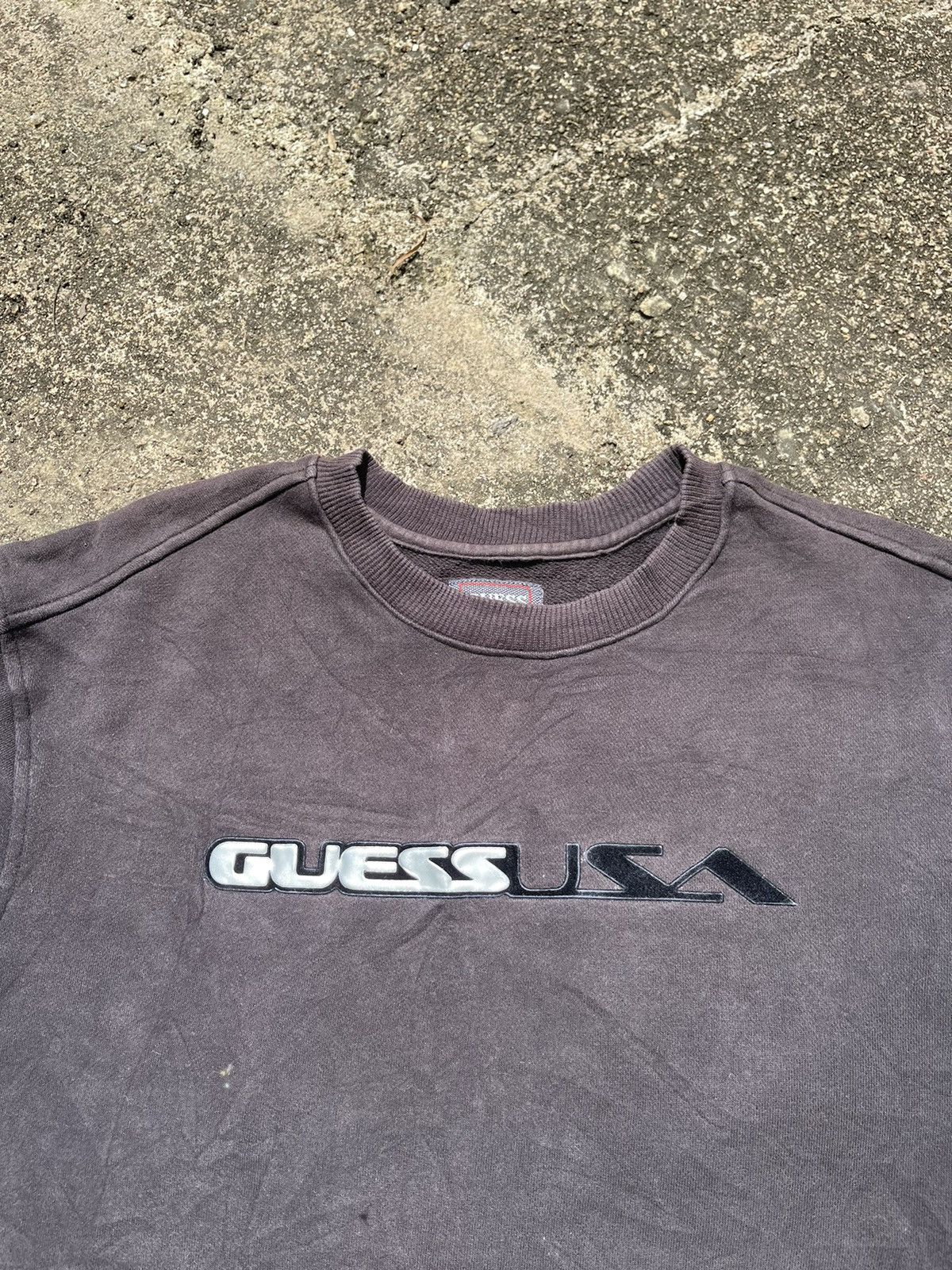 Guess Guess USA Vintage Sweatshirt Faded Black Made in Taiwan Size US M / EU 48-50 / 2 - 2 Thumbnail