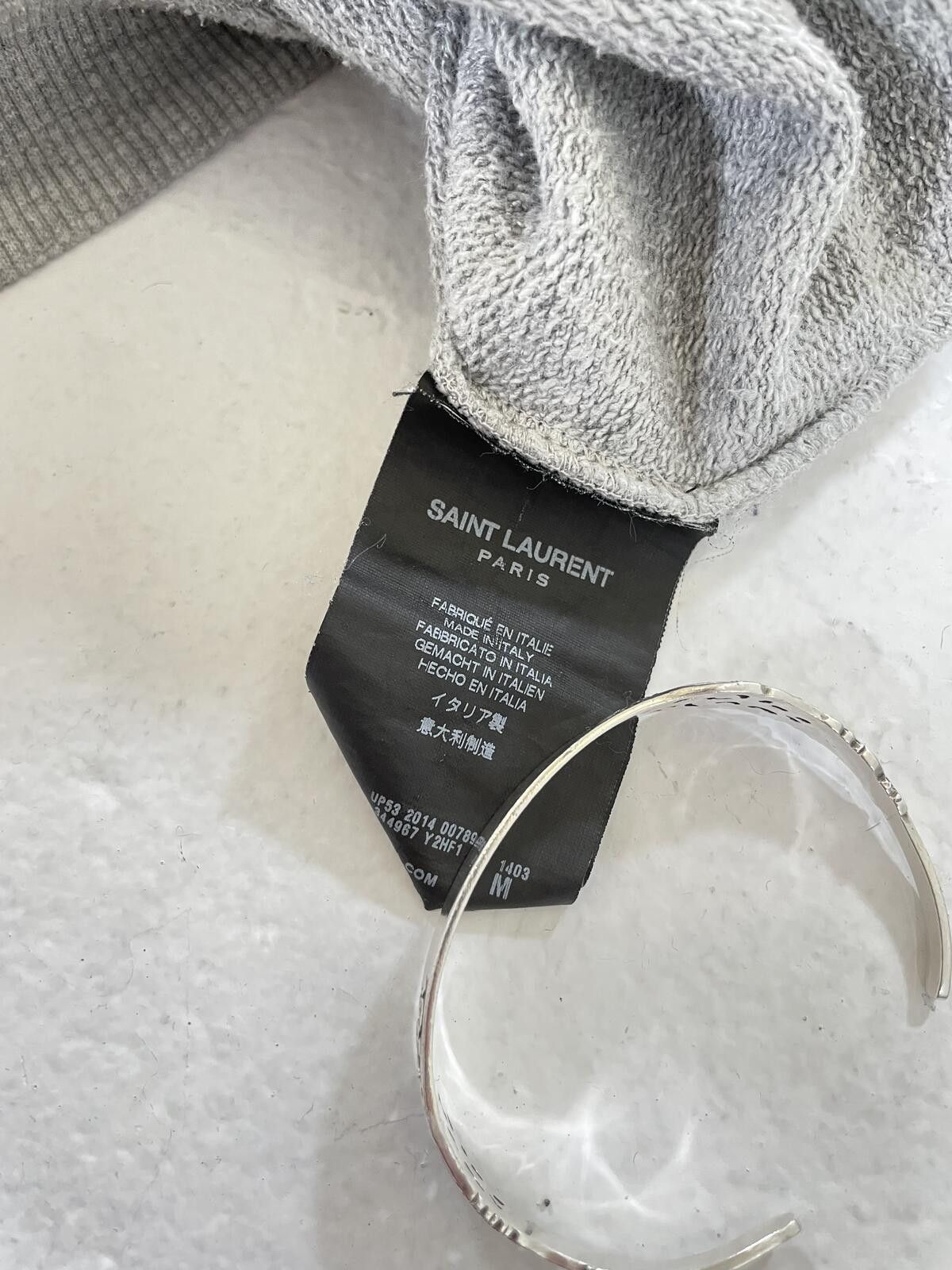 Saint Laurent Paris Saint Laurent Zipper crew neck Size US M / EU 48-50 / 2 - 3 Thumbnail