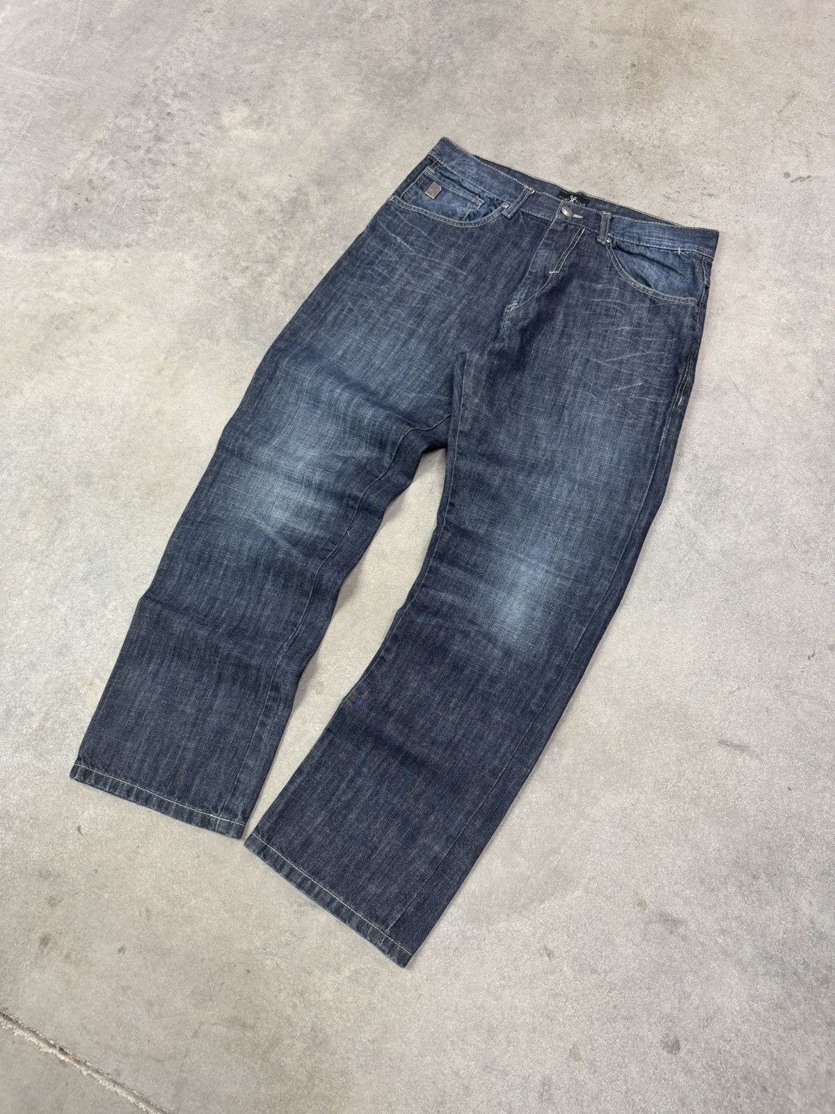 Marc Ecko Vintage Y2K Marc Echo Denim Jeans 32x30 Baggy Wide Leg Size US 32 / EU 48 - 7 Thumbnail