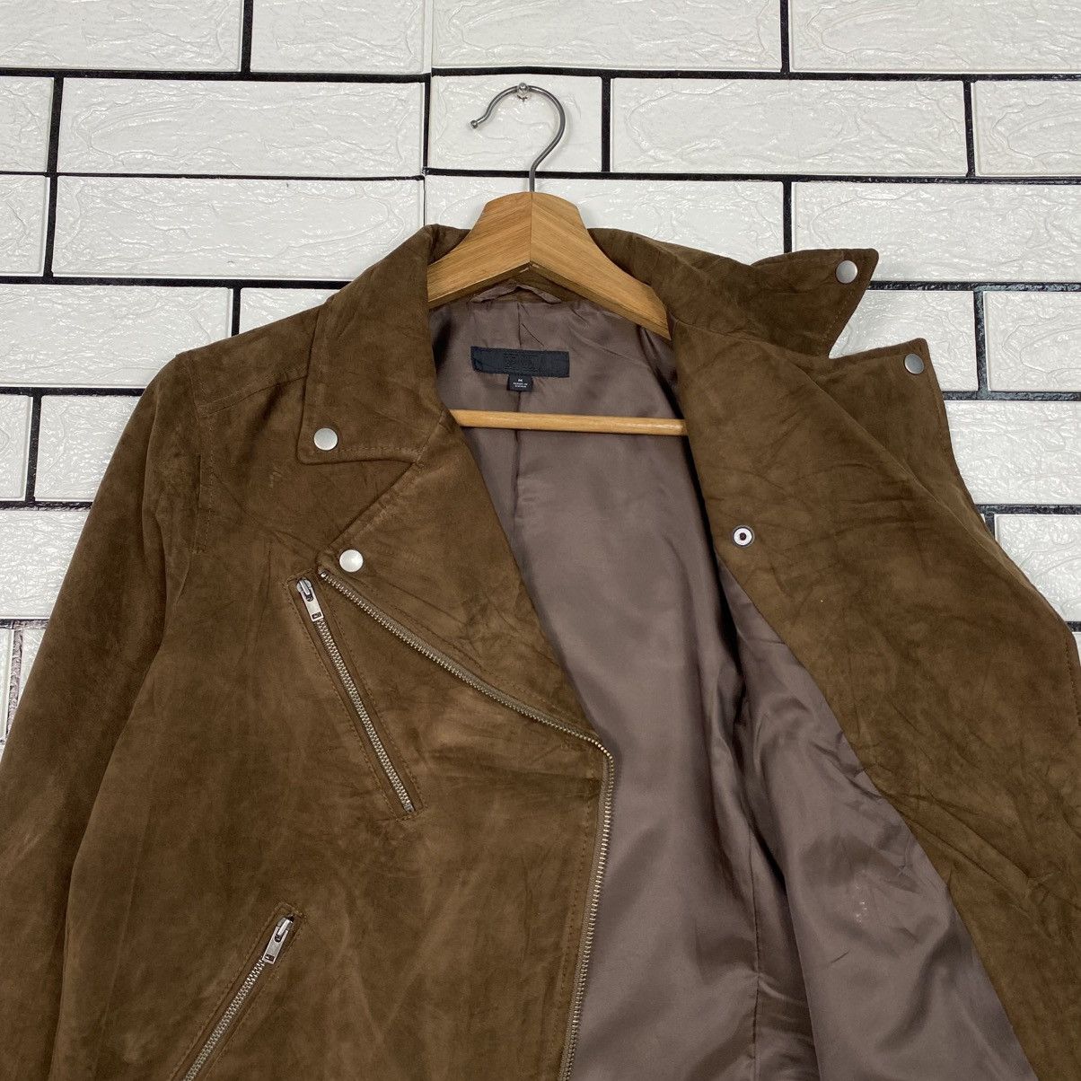 Japanese Brand 📌Biker Velvet Jacket Uniqlo Issey Miyake Double Collar Size US M / EU 48-50 / 2 - 13 Thumbnail