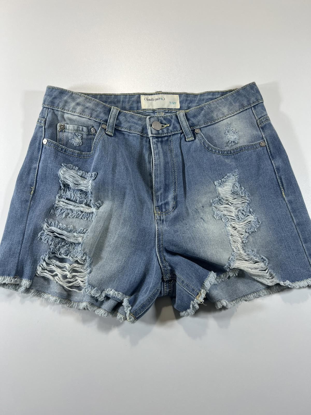 Cherokee Cherokee Distressed Denim Shorts 7 Size 28" / US 6 / IT 42 - 1 Thumbnail
