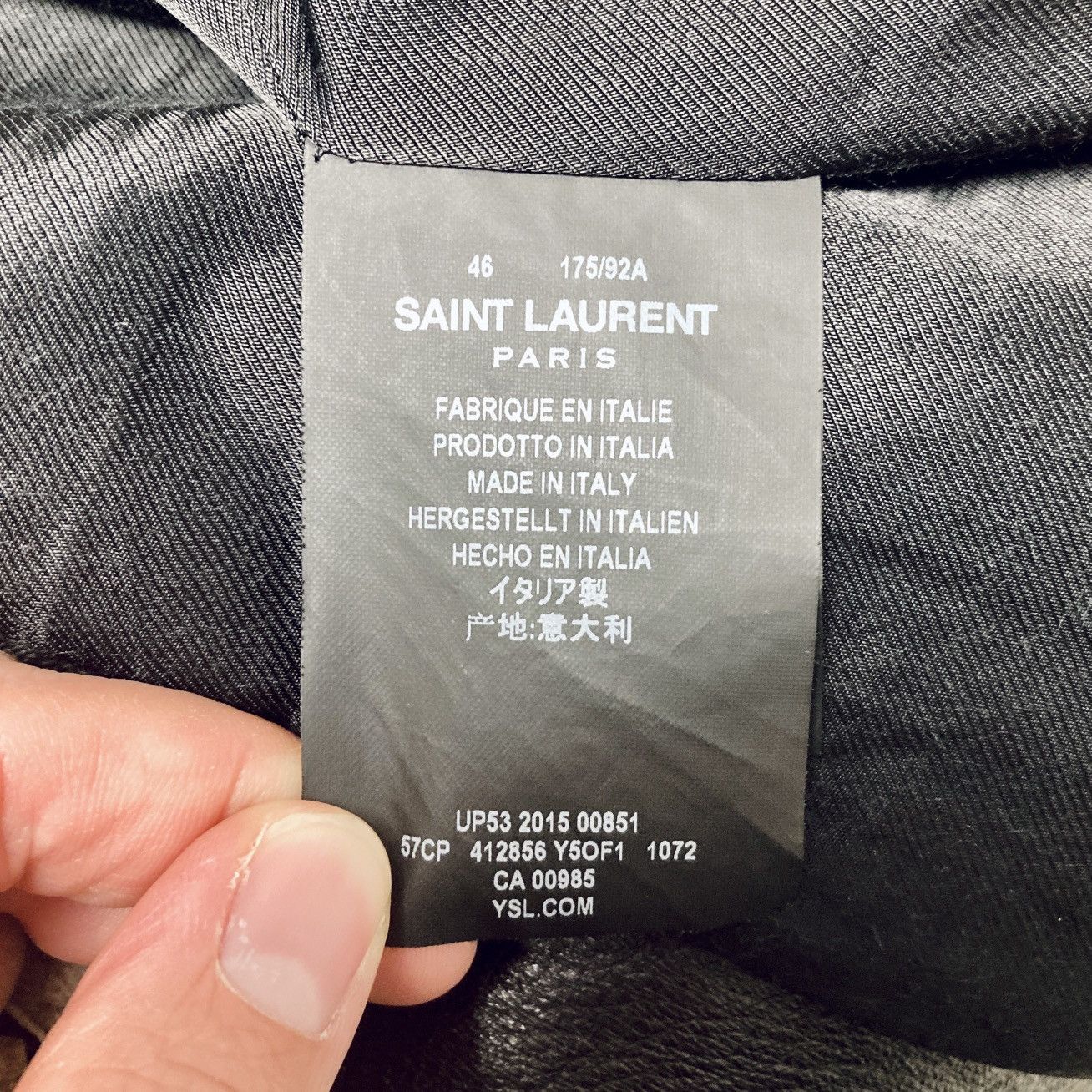 Saint Laurent Paris SAINT LAURENT PARIS BY HEDI SLIMANE 16SS PYTHON LEATHER JKT Size US S / EU 44-46 / 1 - 5 Thumbnail