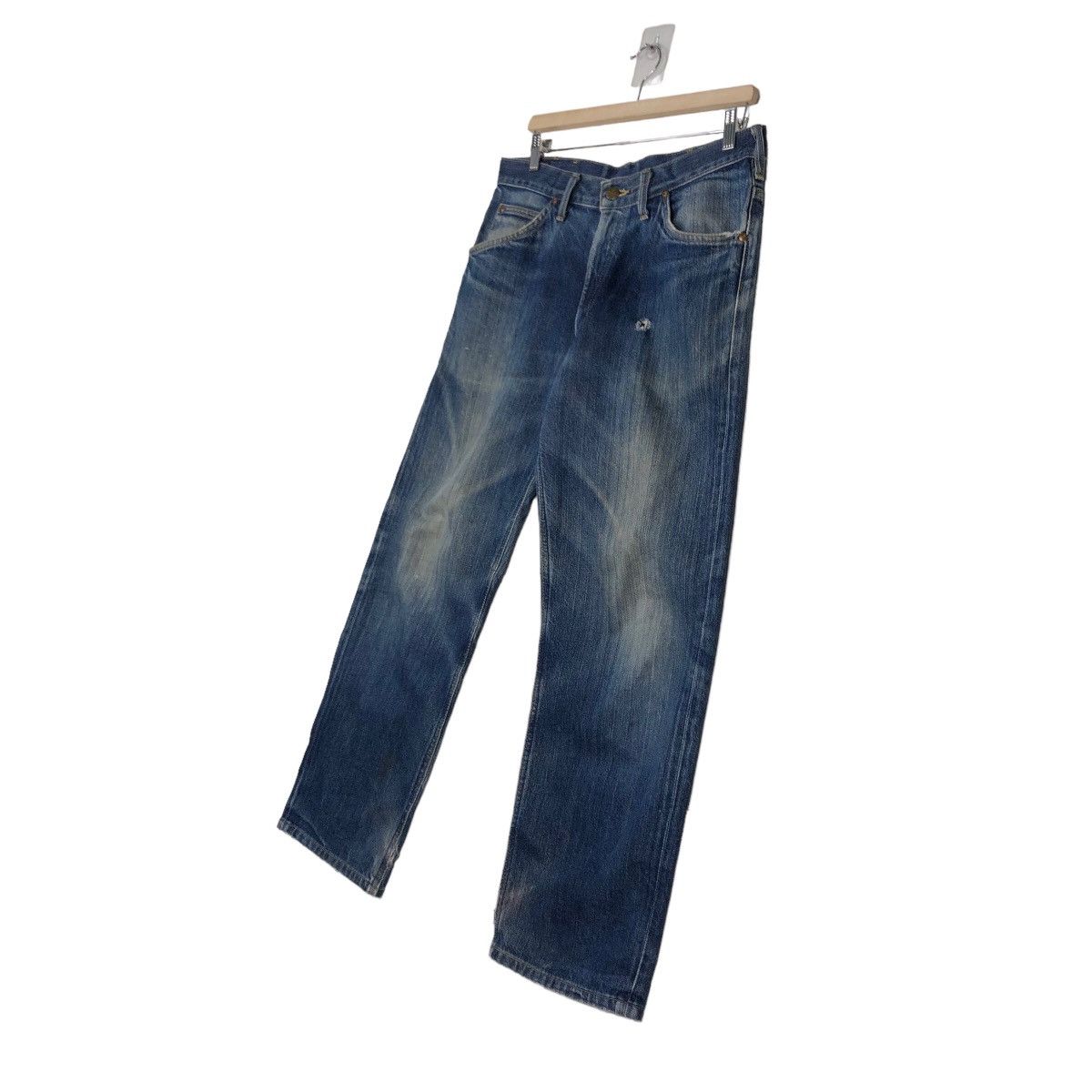 Japanese Brand 🔥Vintage Union Made Lee Raiders Denim Jeans Red Line Size US 34 / EU 50 - 2 Thumbnail
